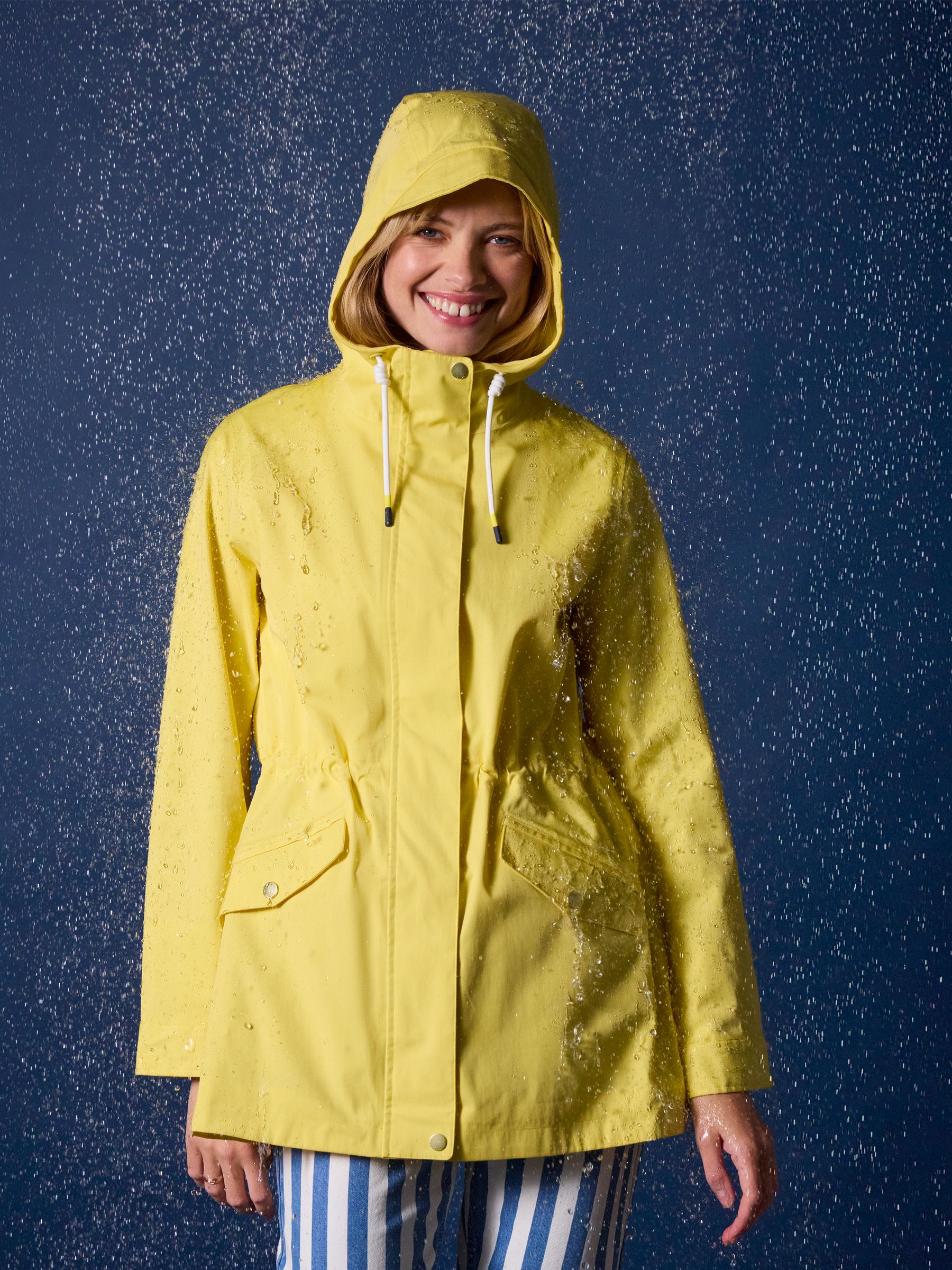 Portwell Yellow Waterproof Raincoat With Hood - Image 1 of 10