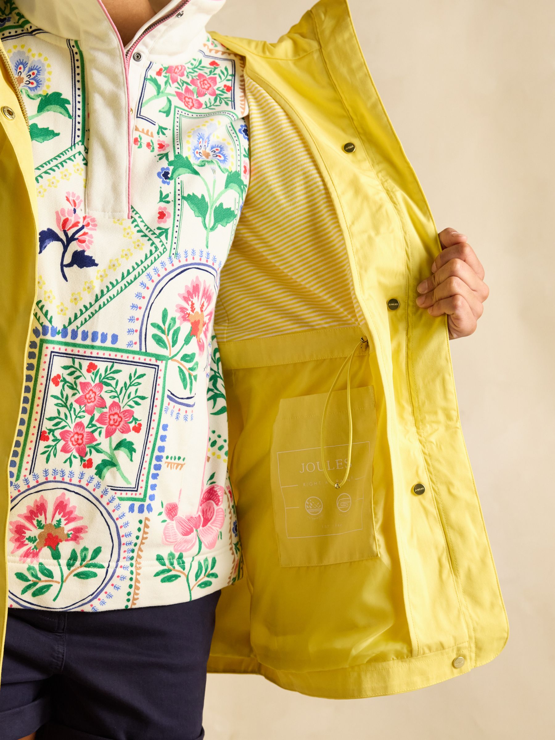 Portwell Yellow Waterproof Raincoat With Hood - Image 9 of 10