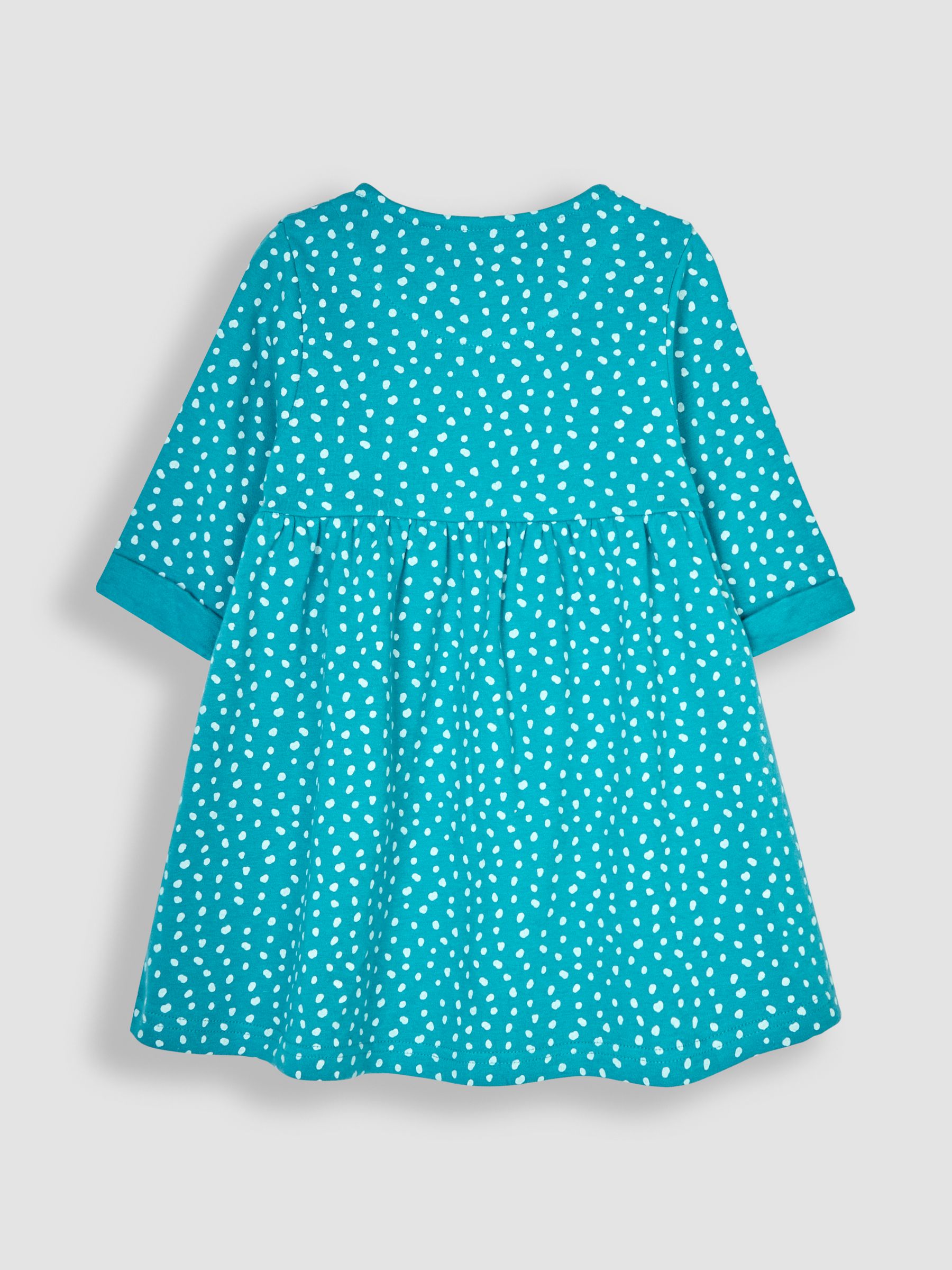 Green Bird Appliqué Button Front Dress - Image 2 of 4