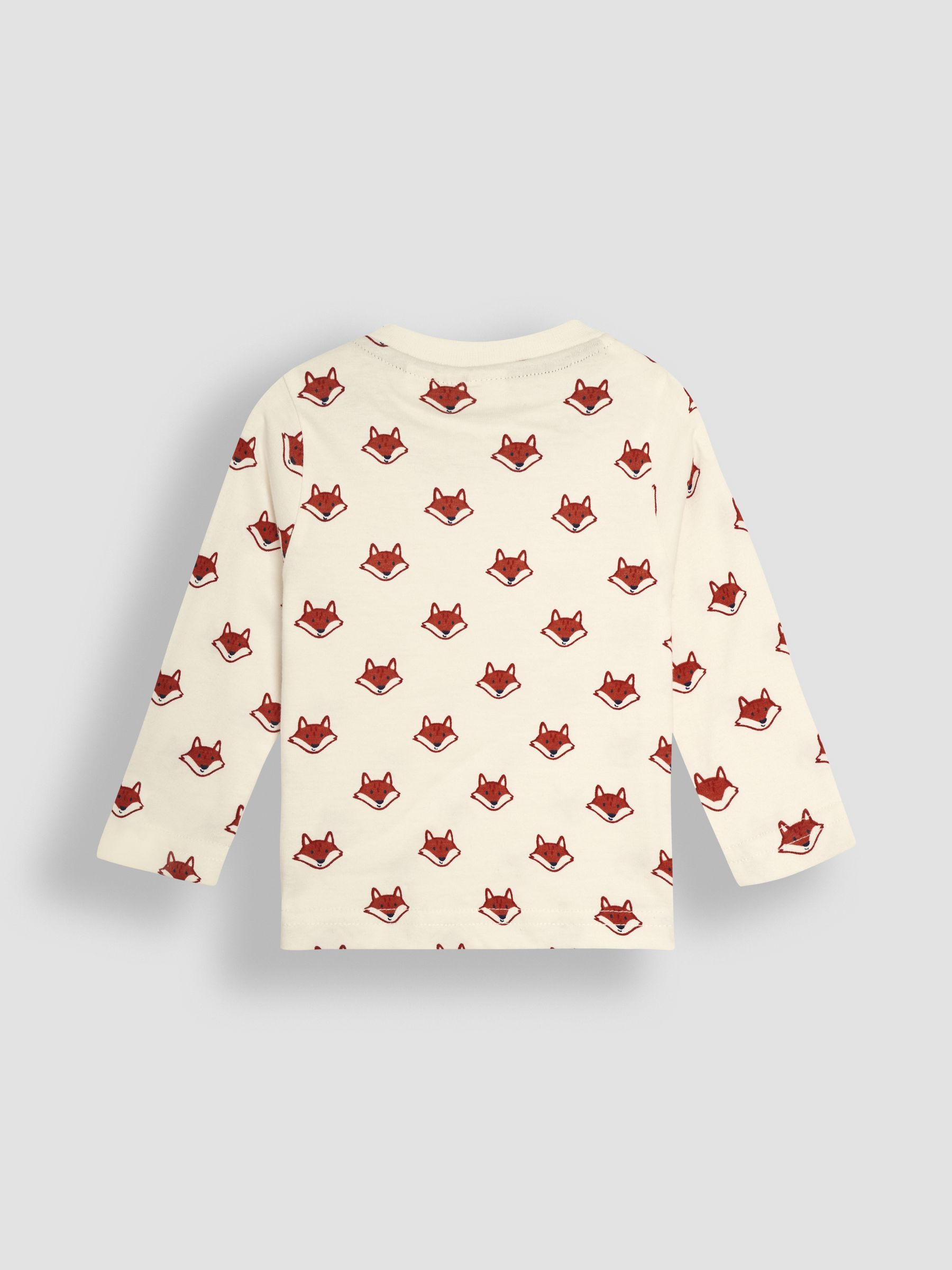Toffee Brown Fox Appliqué Pocket Dungarees and Top Set - Image 6 of 6