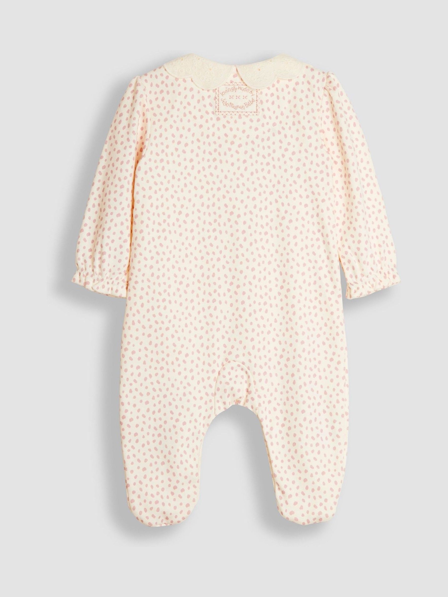 Pink Mouse Appliqué Frill Collar Sleepsuit - Image 4 of 5