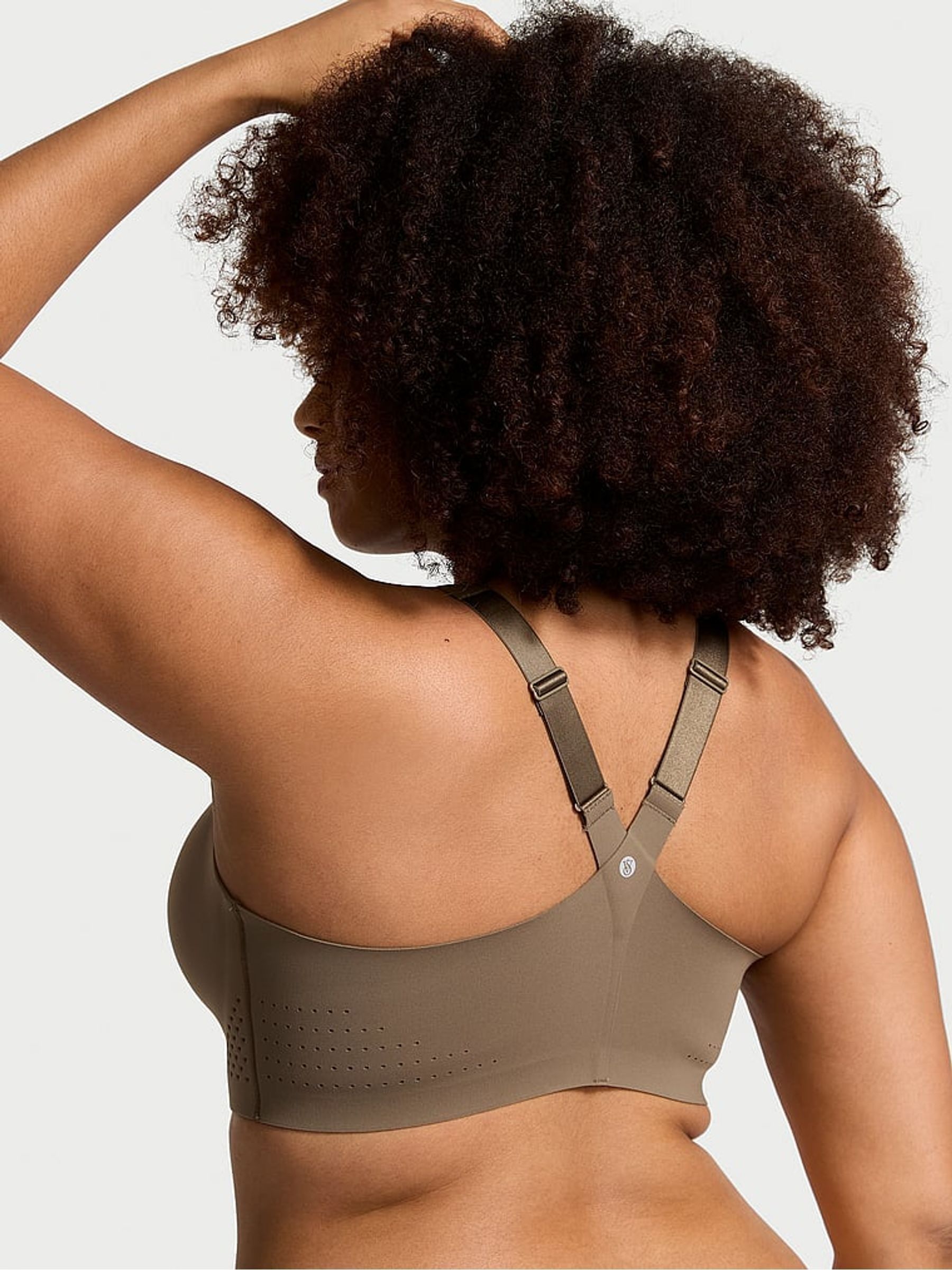 Terra Olive Green Front Close Featherweight Max High Support Sports Bra - Image 2 of 4