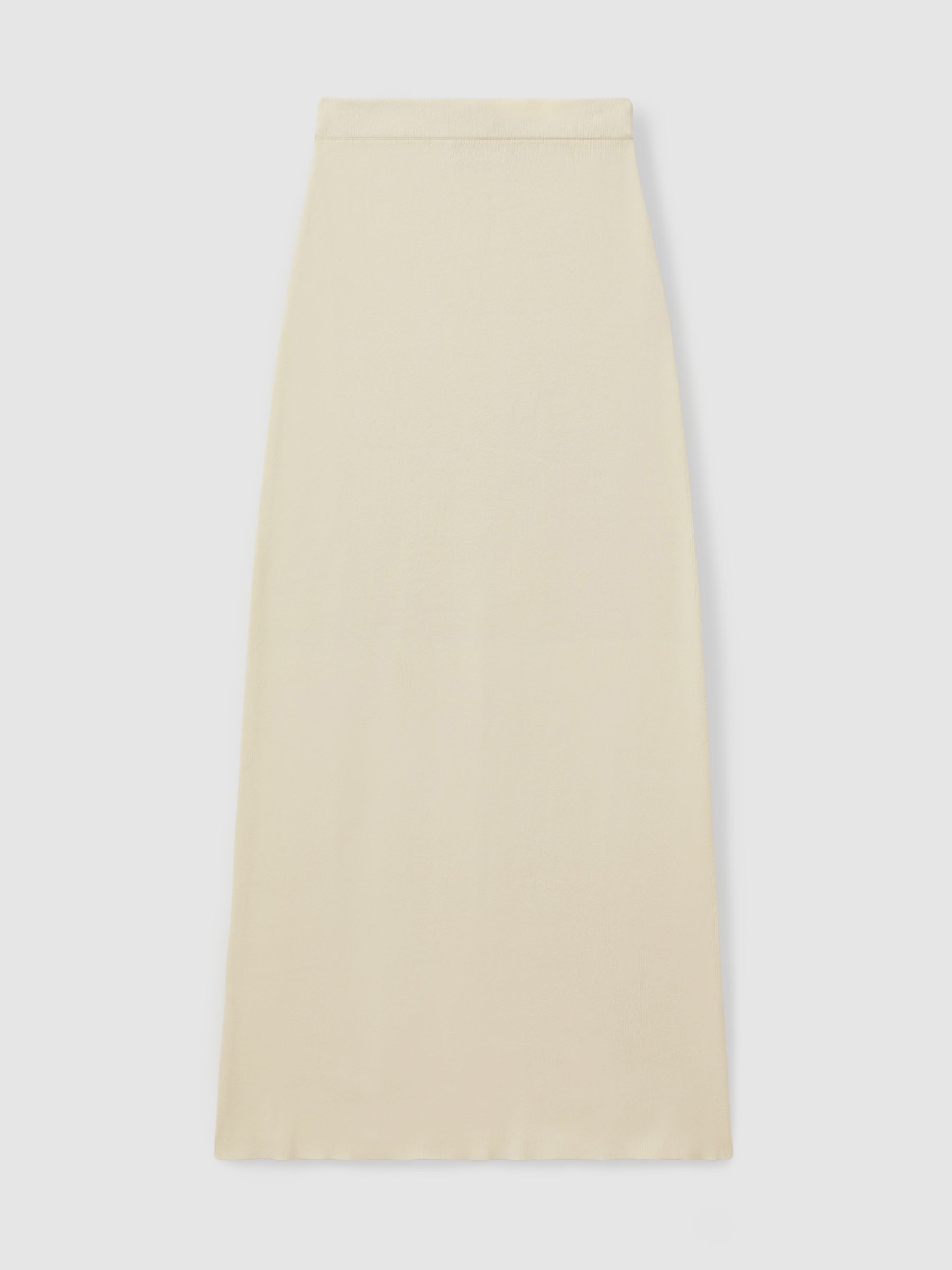 Ines White Anna Quan Knitted Cotton Midi Skirt - Image 2 of 5