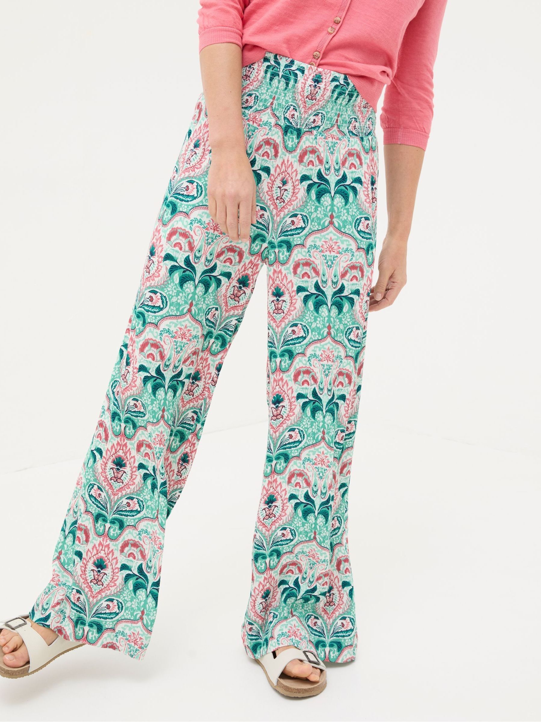 Leila Green Mirror Paisley Palazzo Trousers - Image 2 of 5