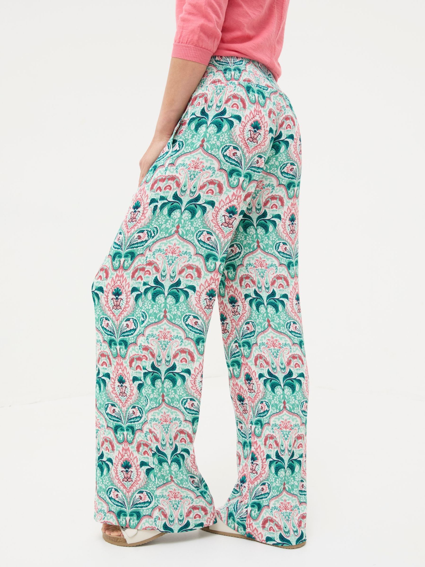 Leila Green Mirror Paisley Palazzo Trousers - Image 4 of 5