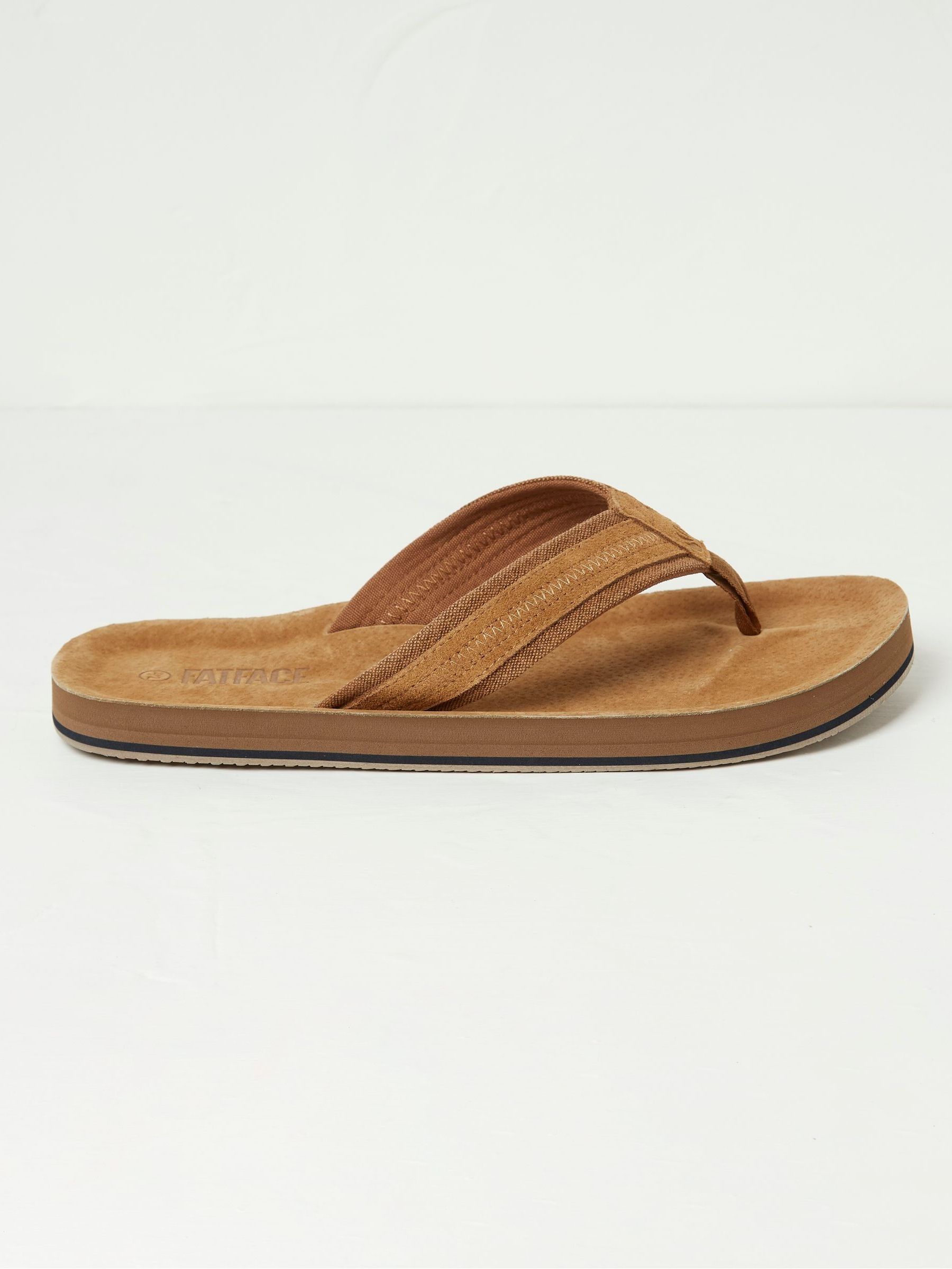 Burcott Natural Flip Flops - Image 1 of 3