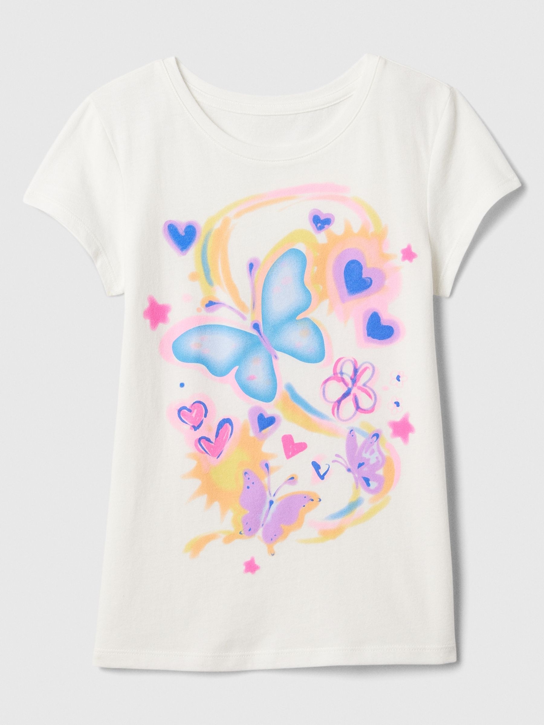White Graphic Crew Neck Short Sleeve T-Shirt (4-13yrs) - Image 1 of 2