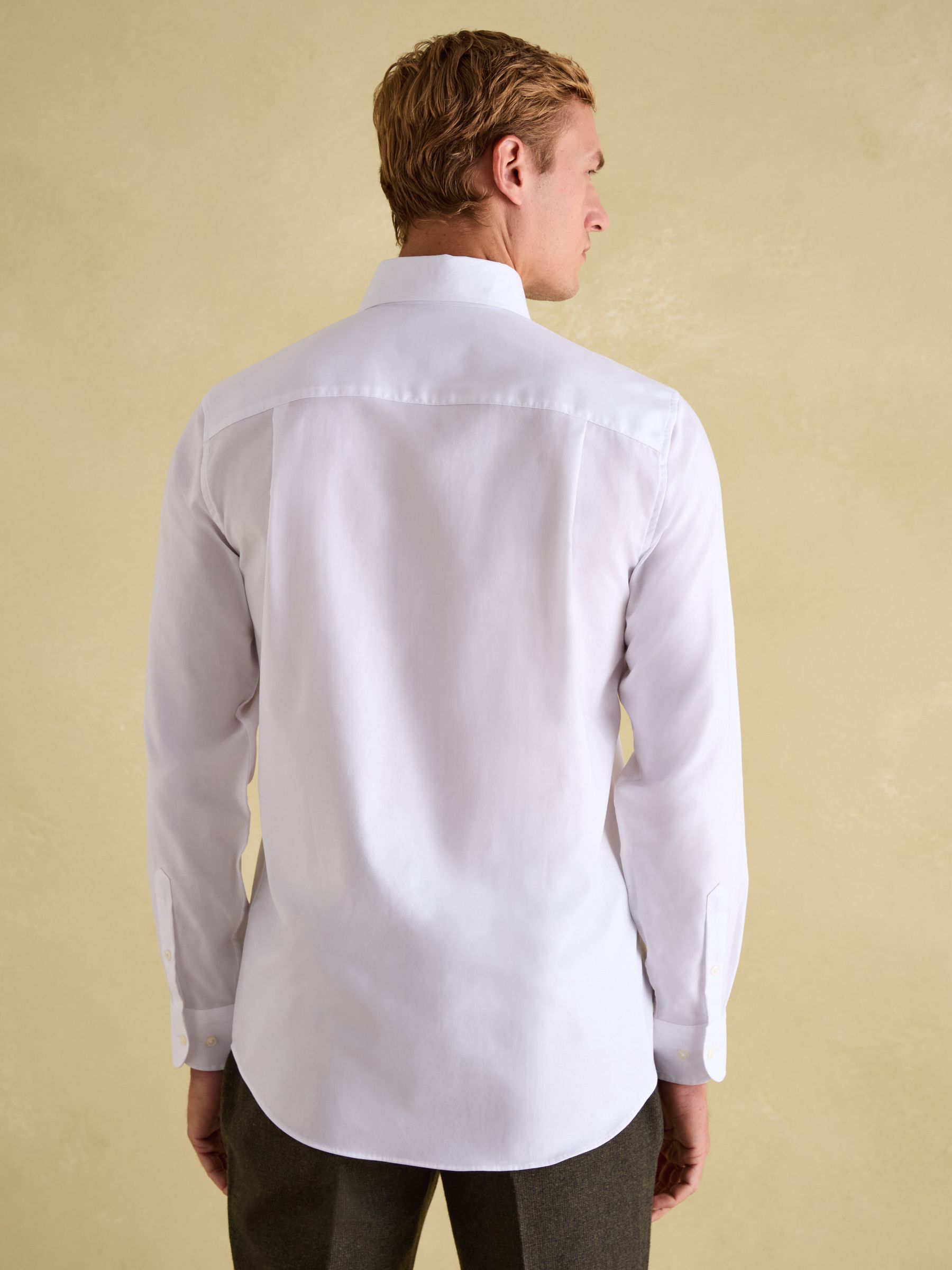 White Regular Fit Single Cuff - Image 2 of 8