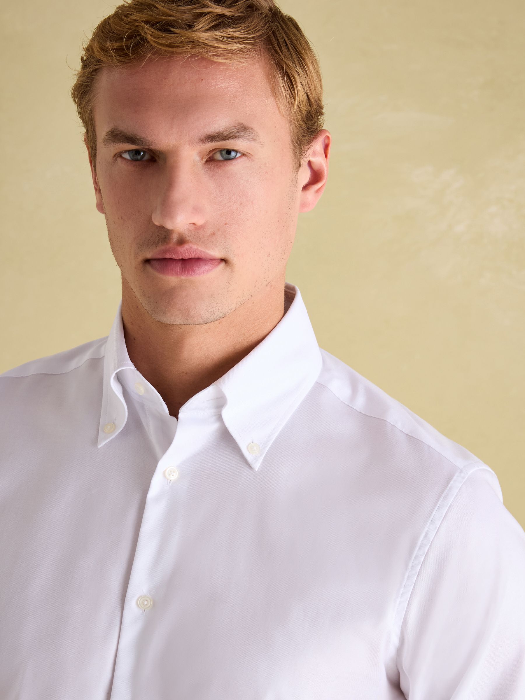 White Regular Fit Single Cuff - Image 3 of 8