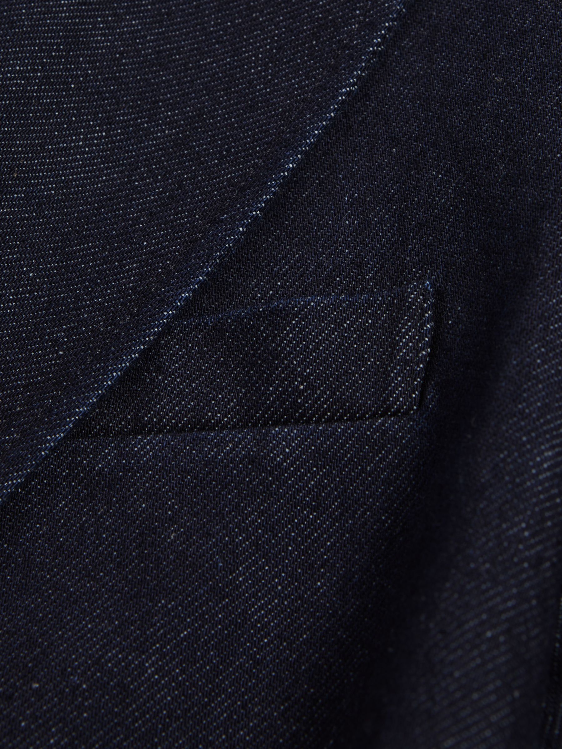 Double Breasted Denim Suit: Blazer in Dark Blue - Image 6 of 6