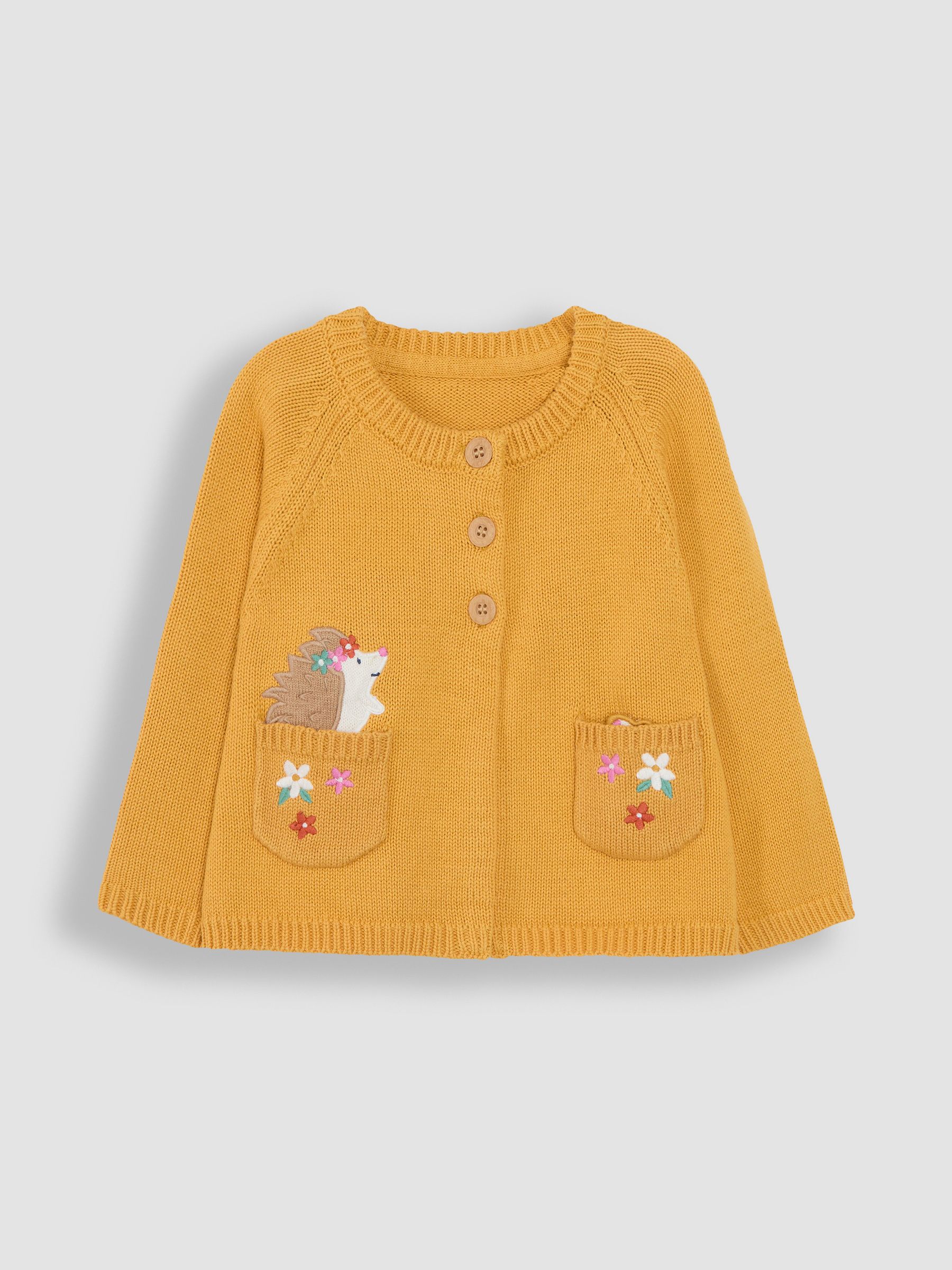 Mustard Yellow Guinea Pig & Hedgehog Pet in Pocket Cardigan - Image 1 of 3