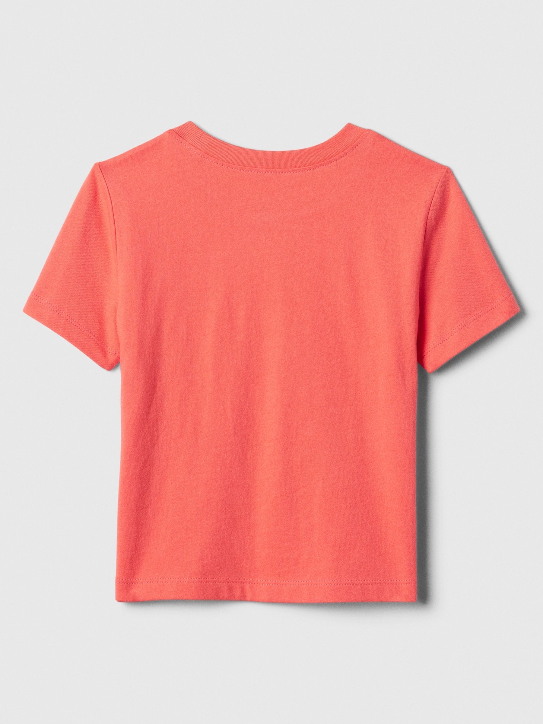 Red Fire Truck Graphic Logo Short Sleeve Crew Neck T-Shirt (Newborn-5yrs) - Image 2 of 2