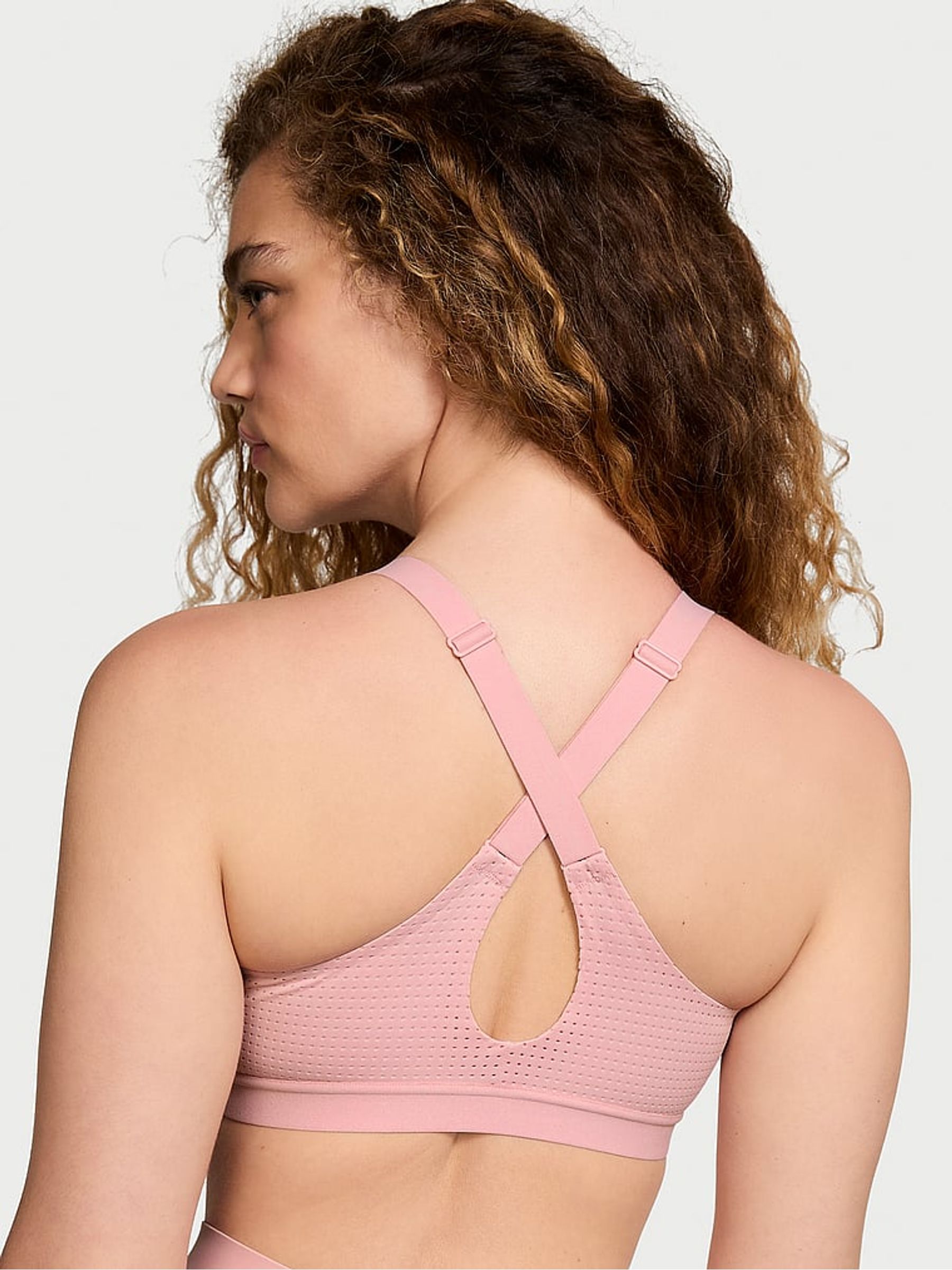 Chalk Rose Pink Lightweight Mesh Medium Support Sports Bra - Image 2 of 3
