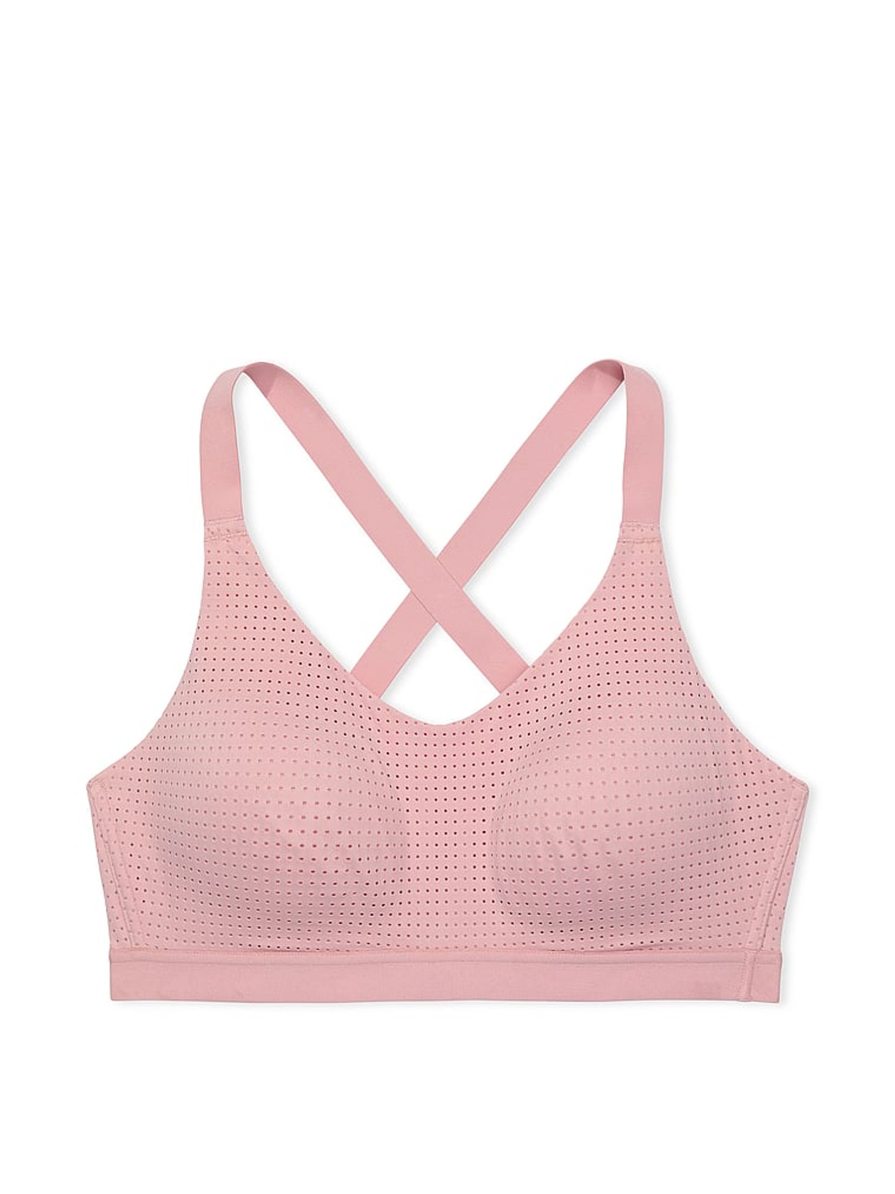 Chalk Rose Pink Lightweight Mesh Medium Support Sports Bra - Image 3 of 3