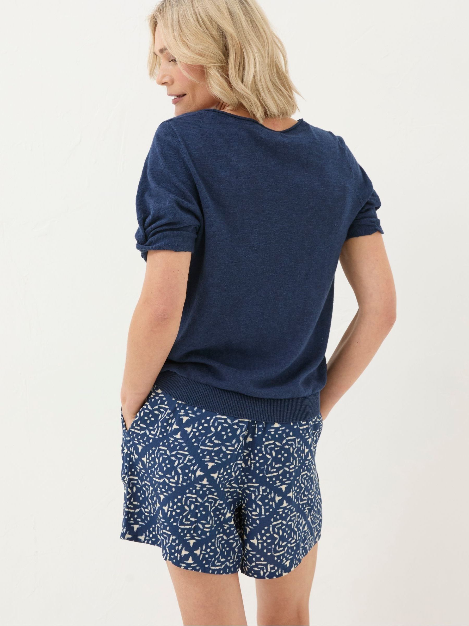 Flippy Blue Geo Marks Shorts - Image 3 of 5
