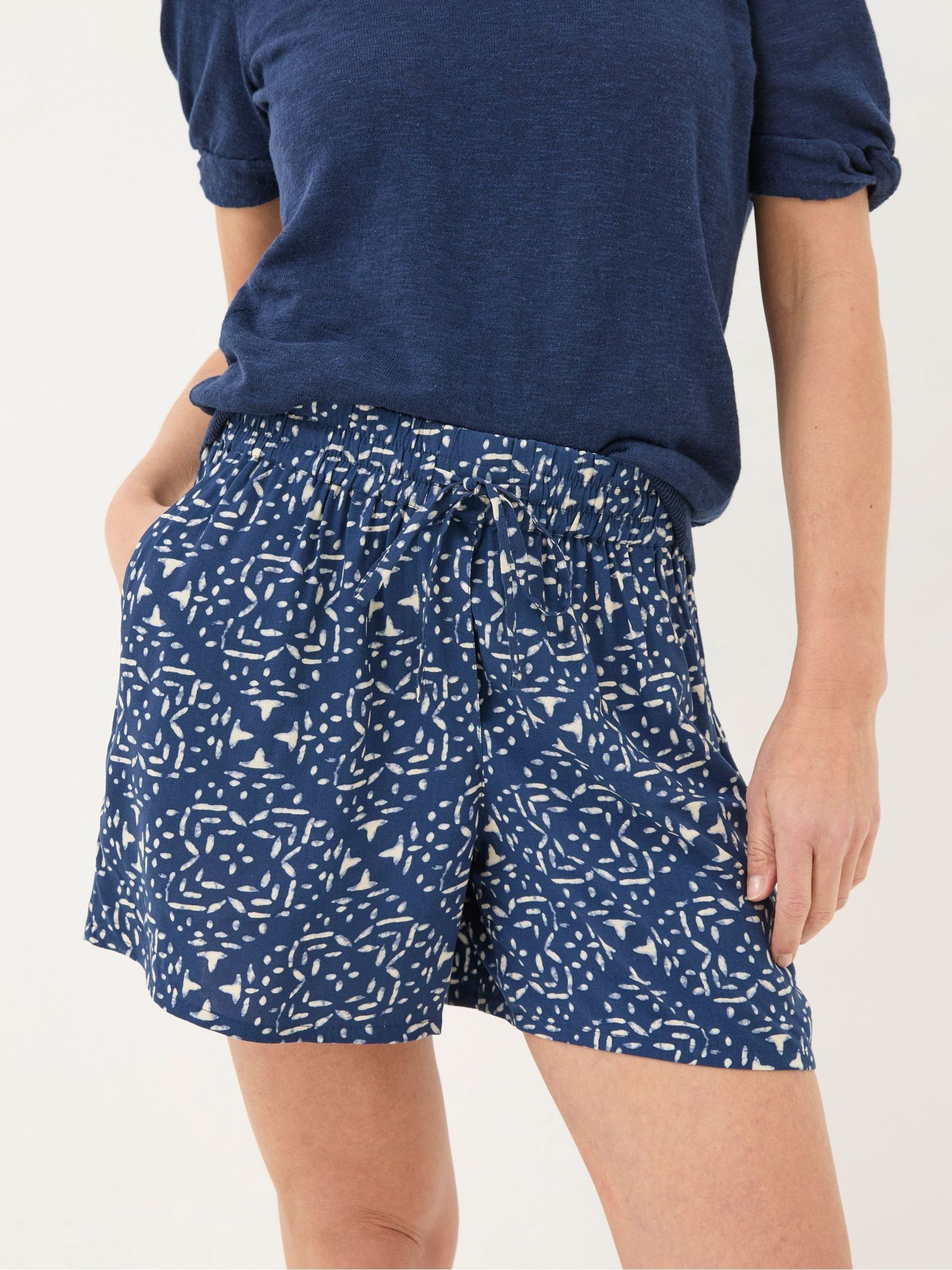 Flippy Blue Geo Marks Shorts - Image 4 of 5