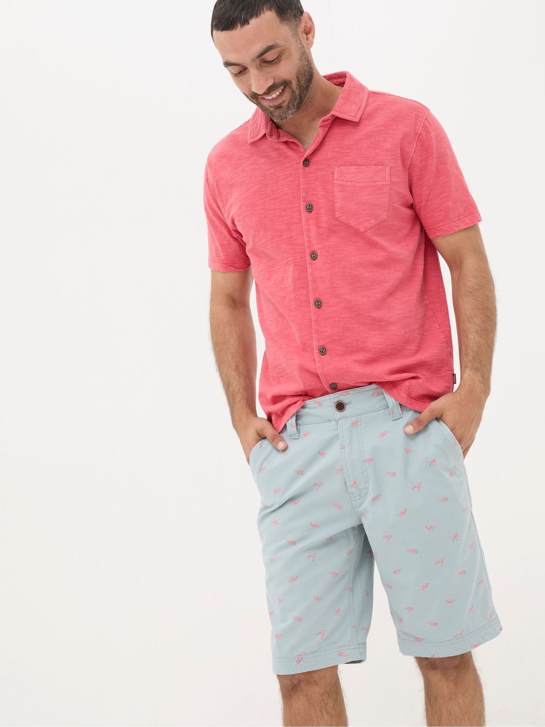 Lobster Print Shorts