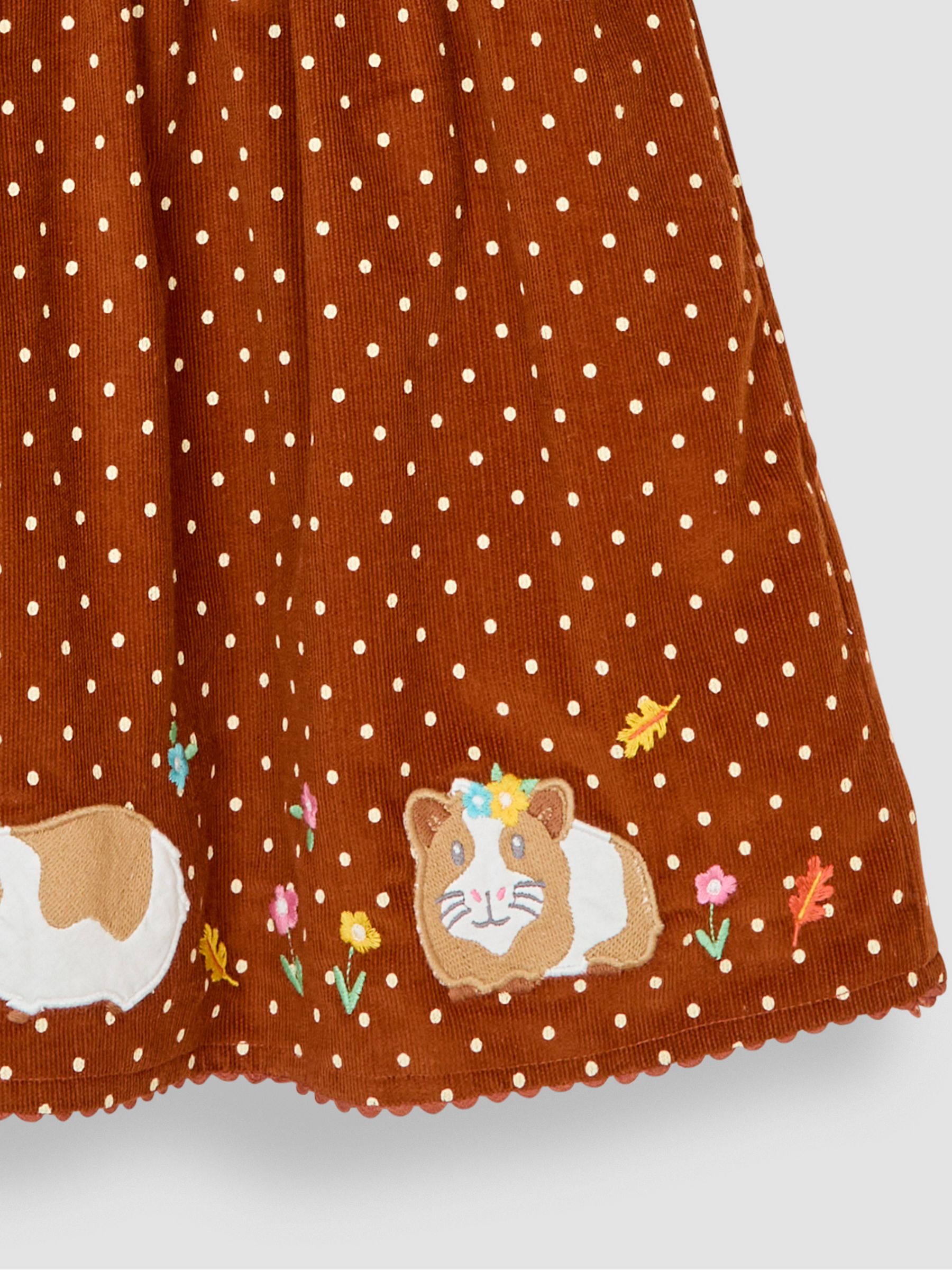 Brown Guinea Pig Apploque Cord Dress - Image 3 of 3
