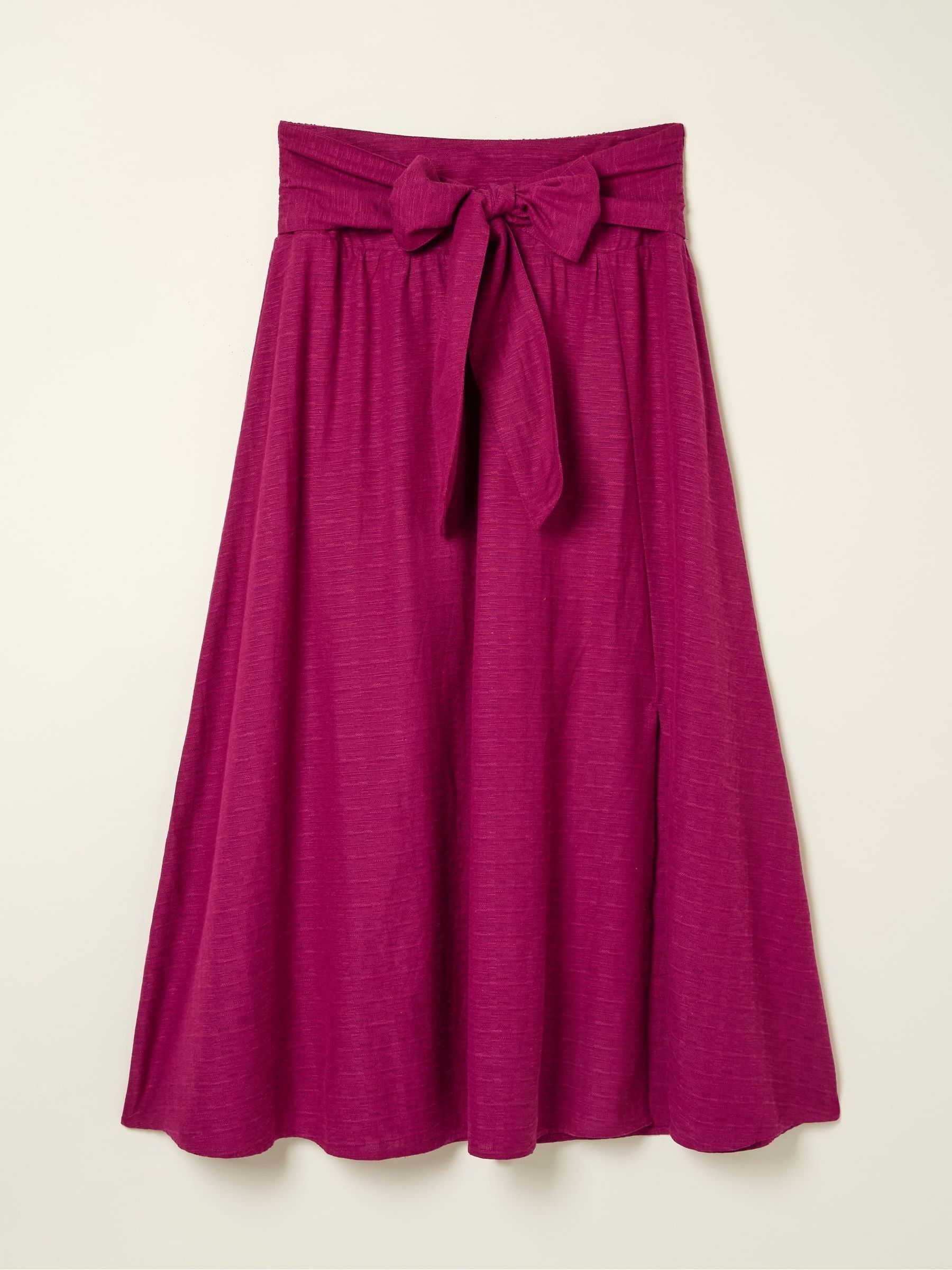 Sascha Purple Midi Skirt With Linen - Image 6 of 6