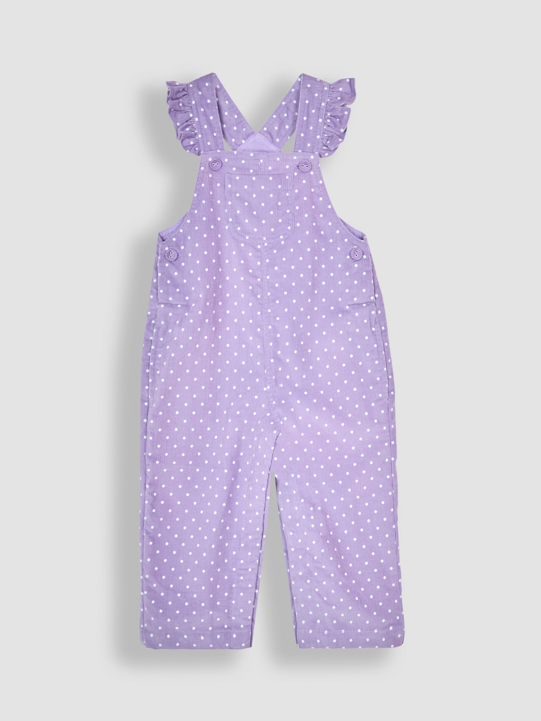 Lilac Frill Cord Dungarees And Top Set - Image 3 of 6