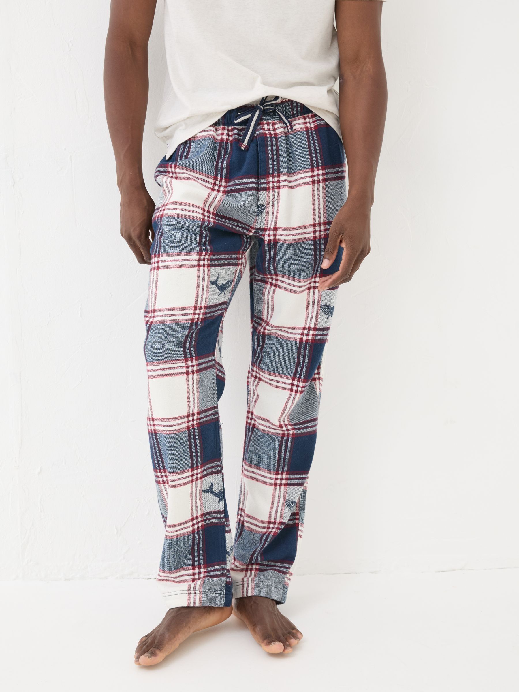 Blue Shelter Check Pyjama Bottoms - Image 1 of 6