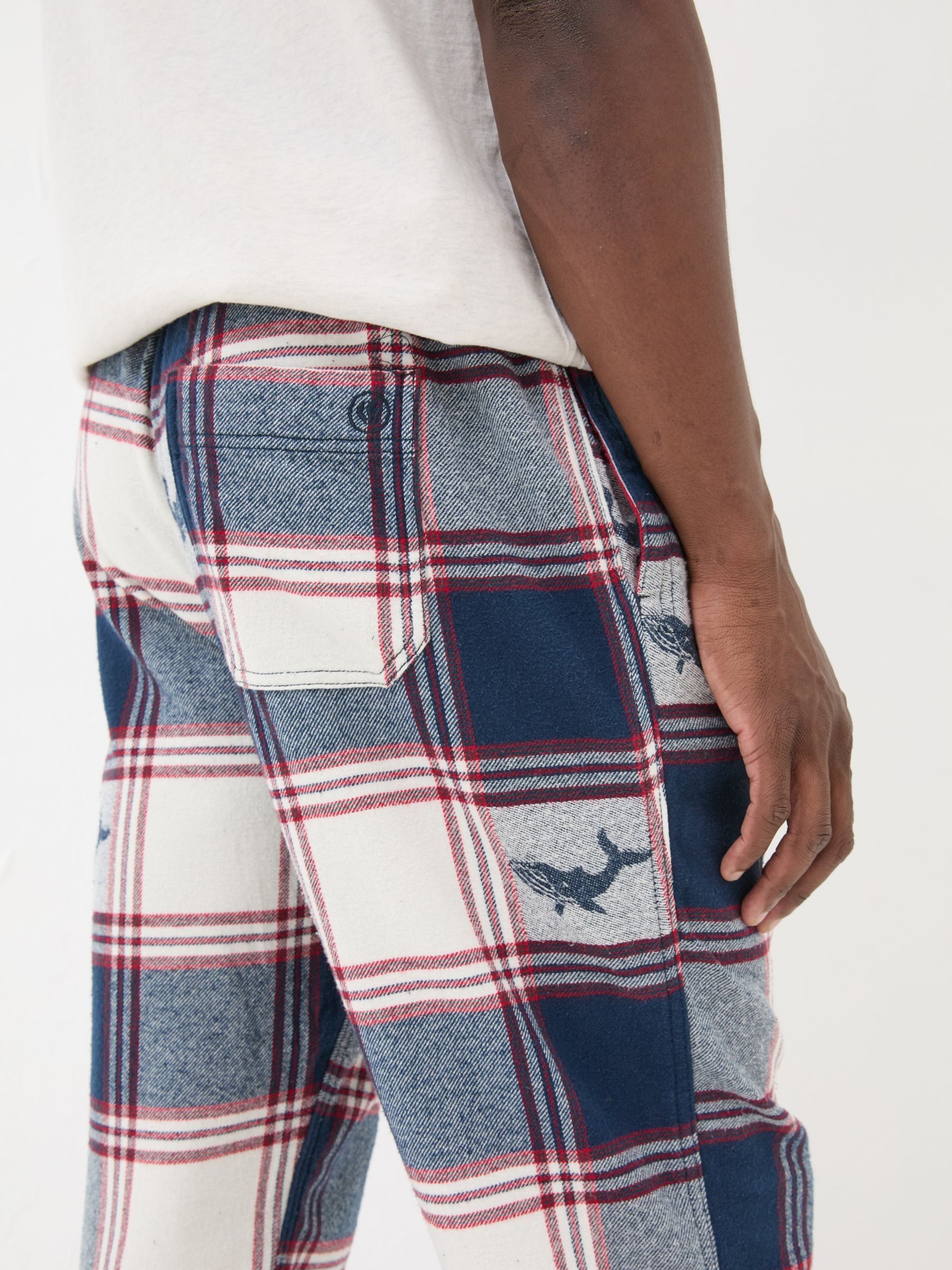 Blue Shelter Check Pyjama Bottoms - Image 6 of 6