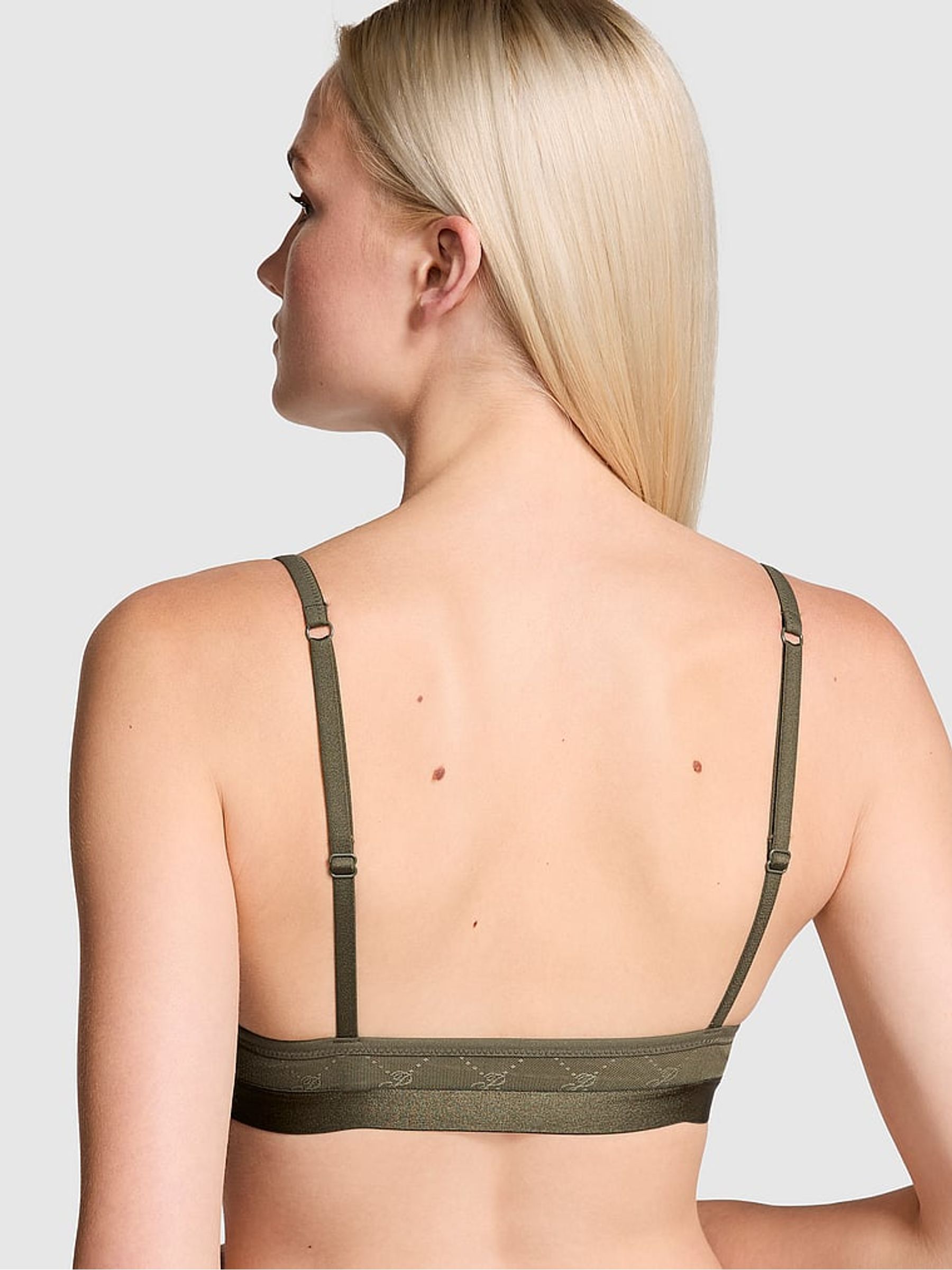 Olive Green Triangle Bralette - Image 2 of 3