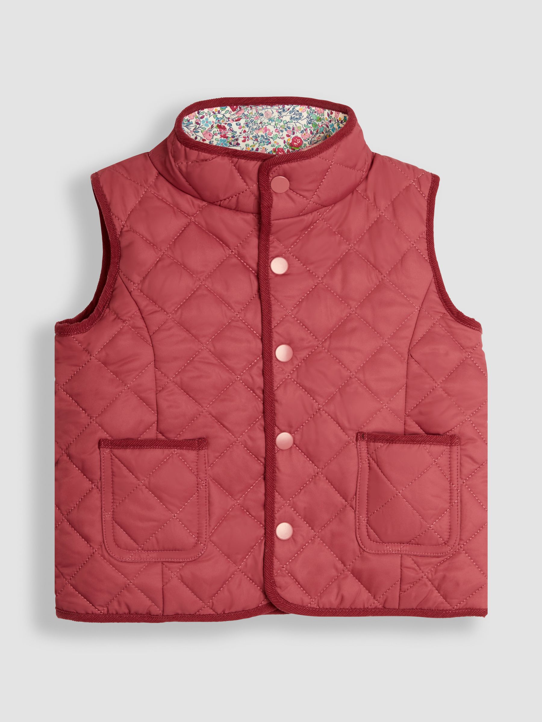 Pink Reversible Quilted Gilet - Image 2 of 6