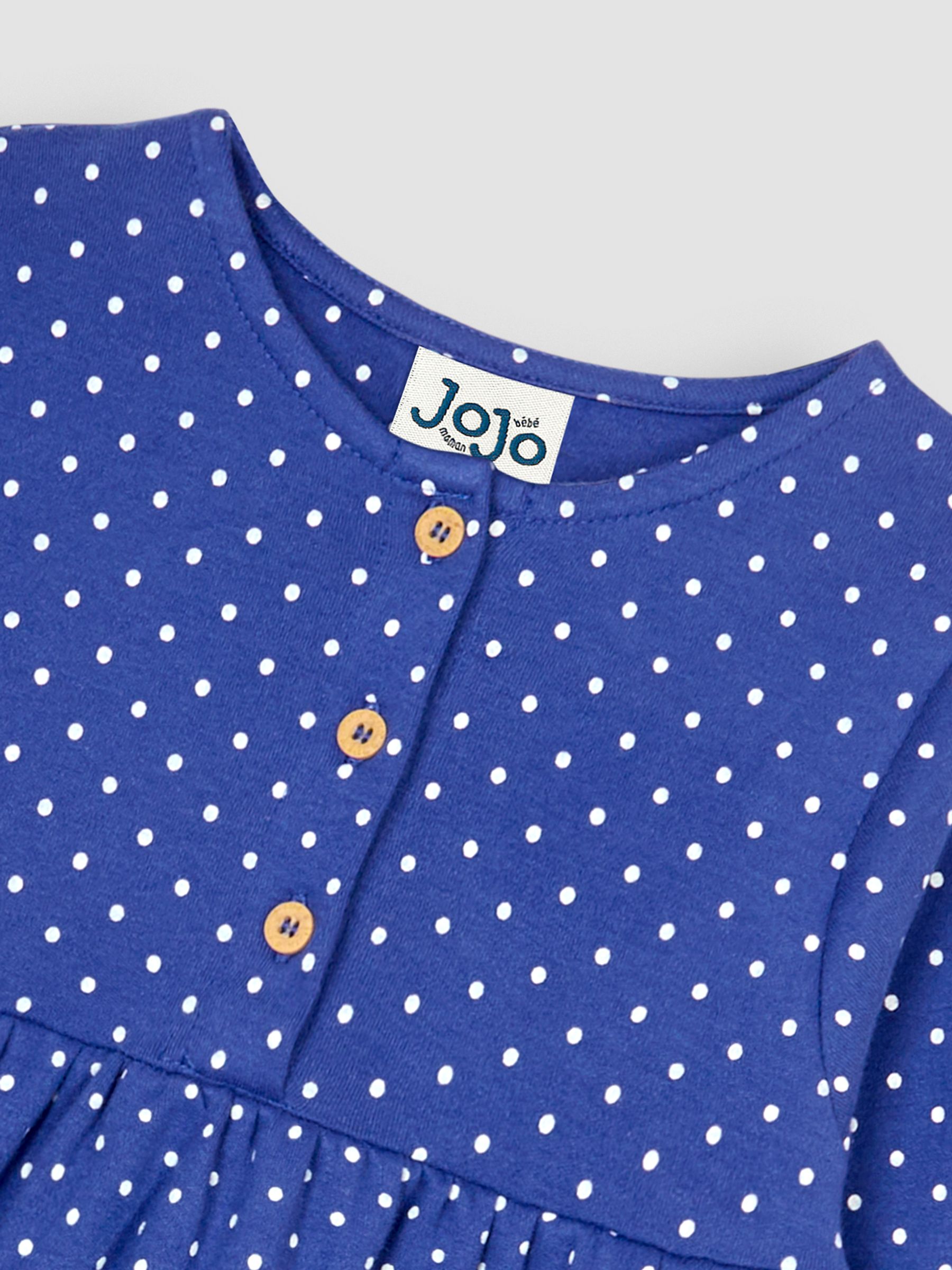 Blue Butterfly Appliqué Button Front Dress - Image 3 of 4