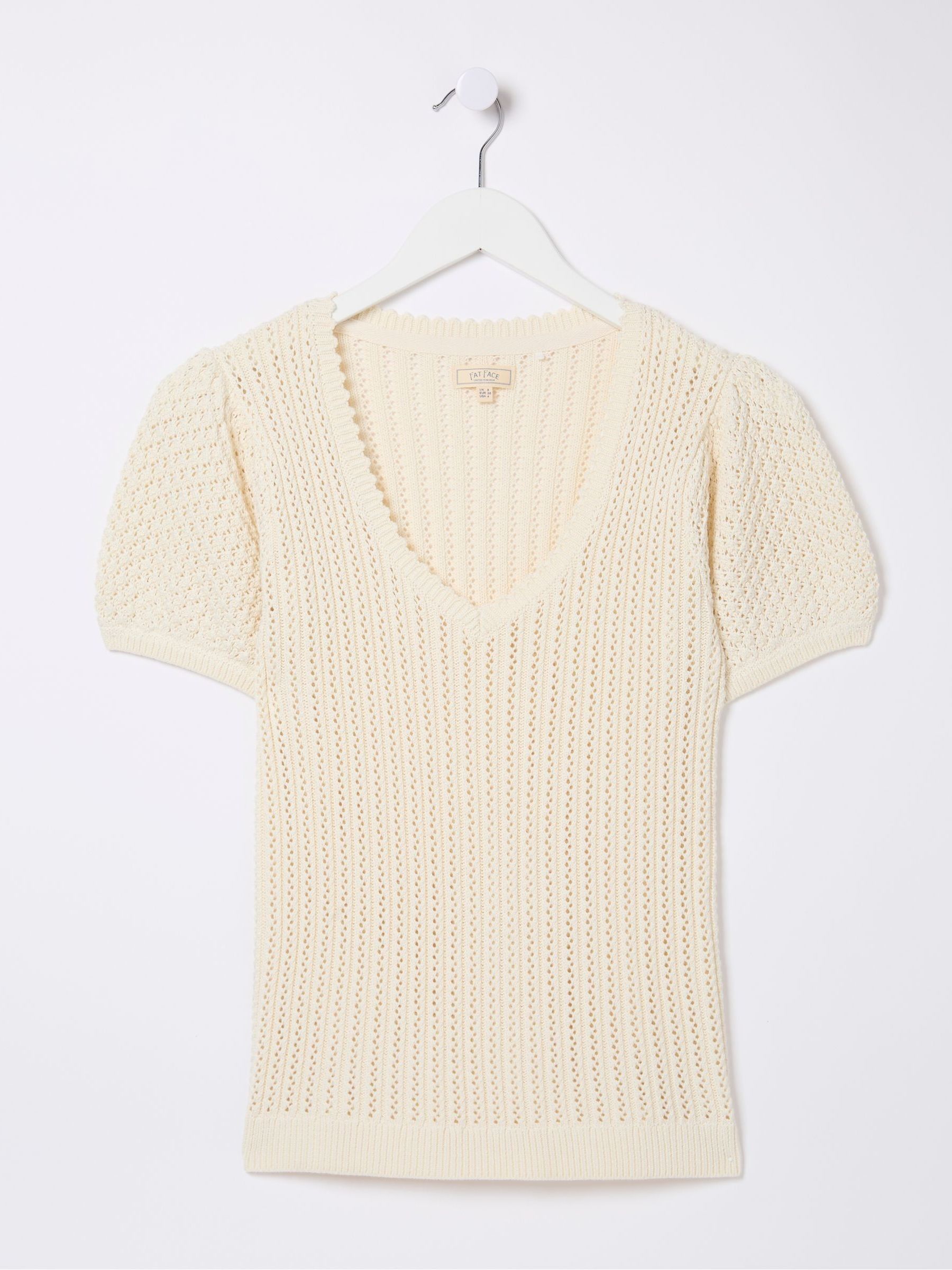 Ava Natural Stitch Knit T-Shirt - Image 4 of 4