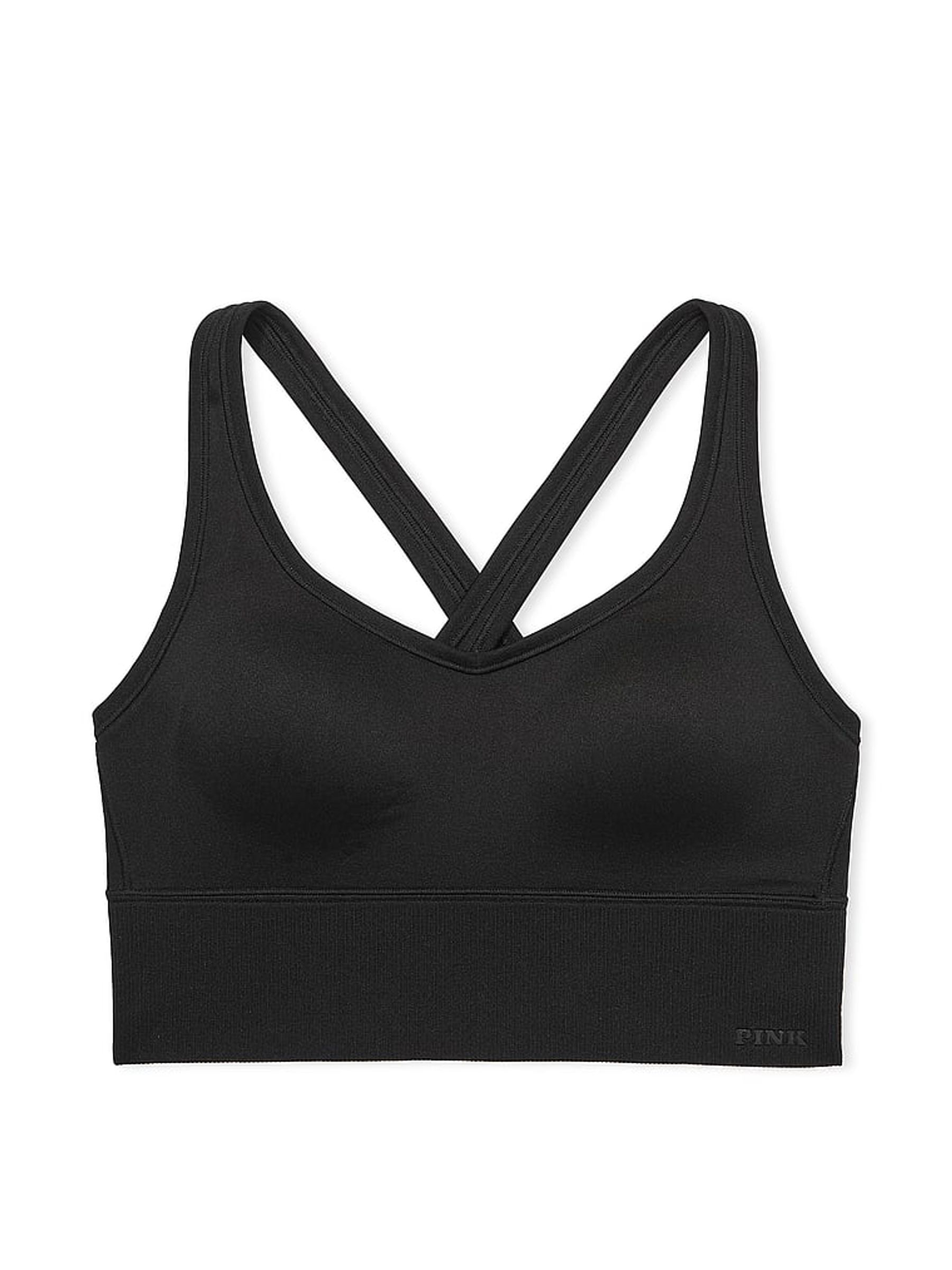 Black Seamless Sports Bra Top - Image 4 of 4
