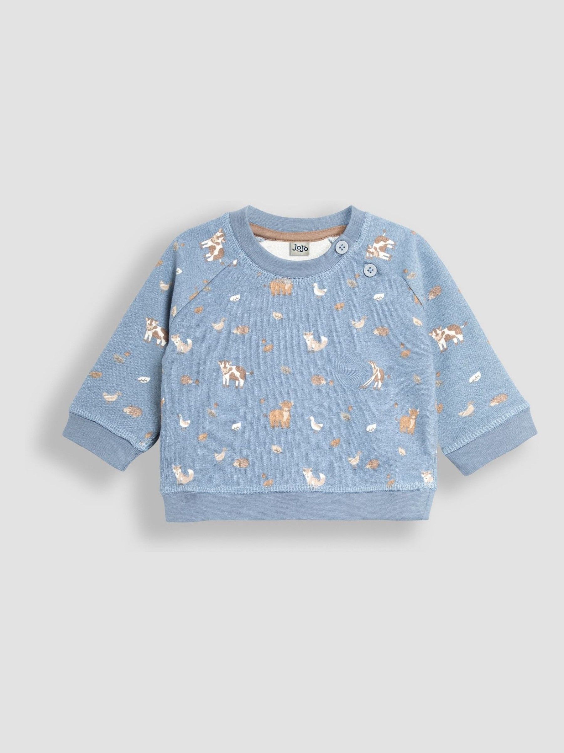 Blue Woodland Friends Sweatshirt & Rib Leggings Set - Image 2 of 5