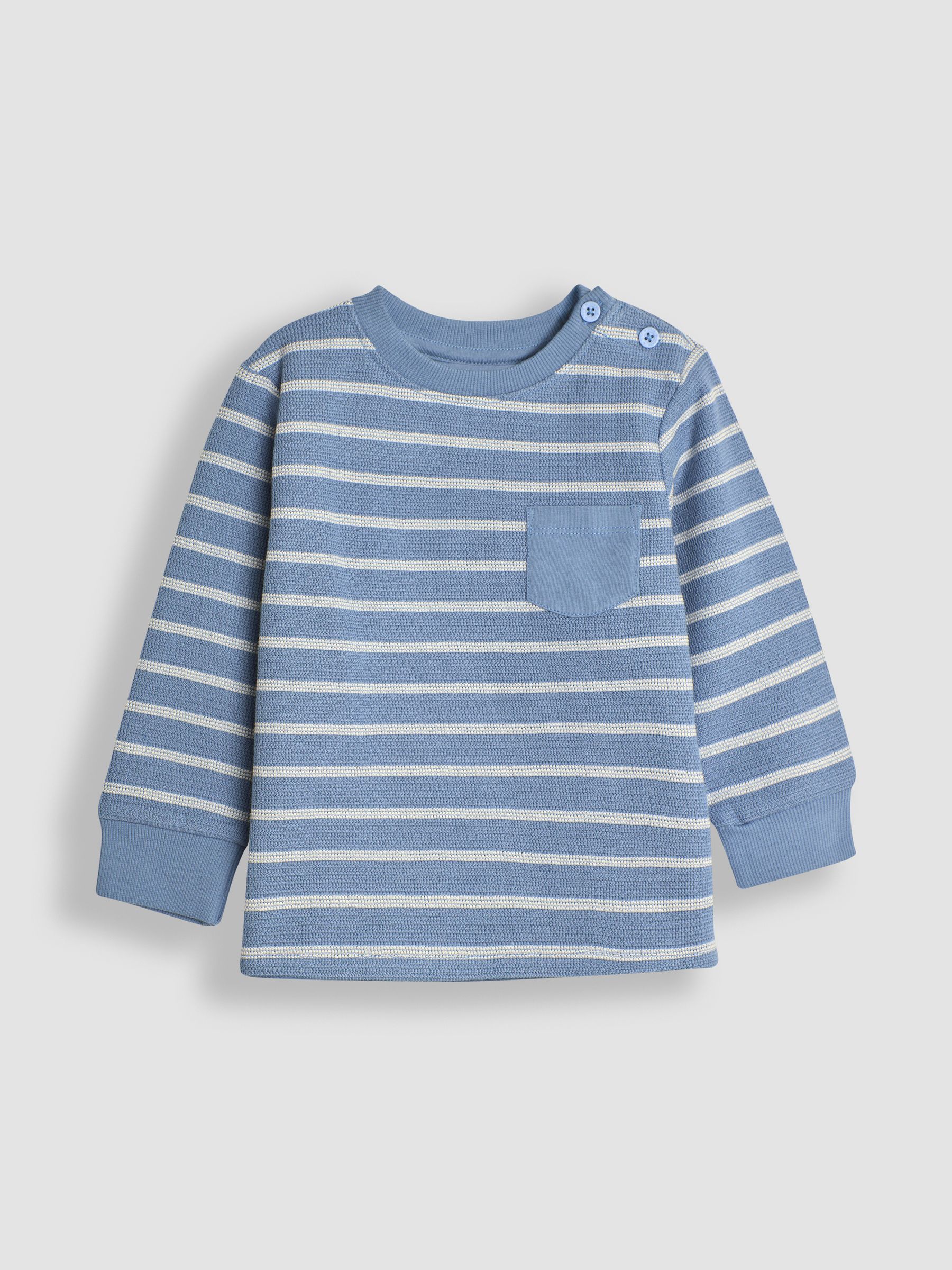 Denim Blue Stripe Top - Image 1 of 3