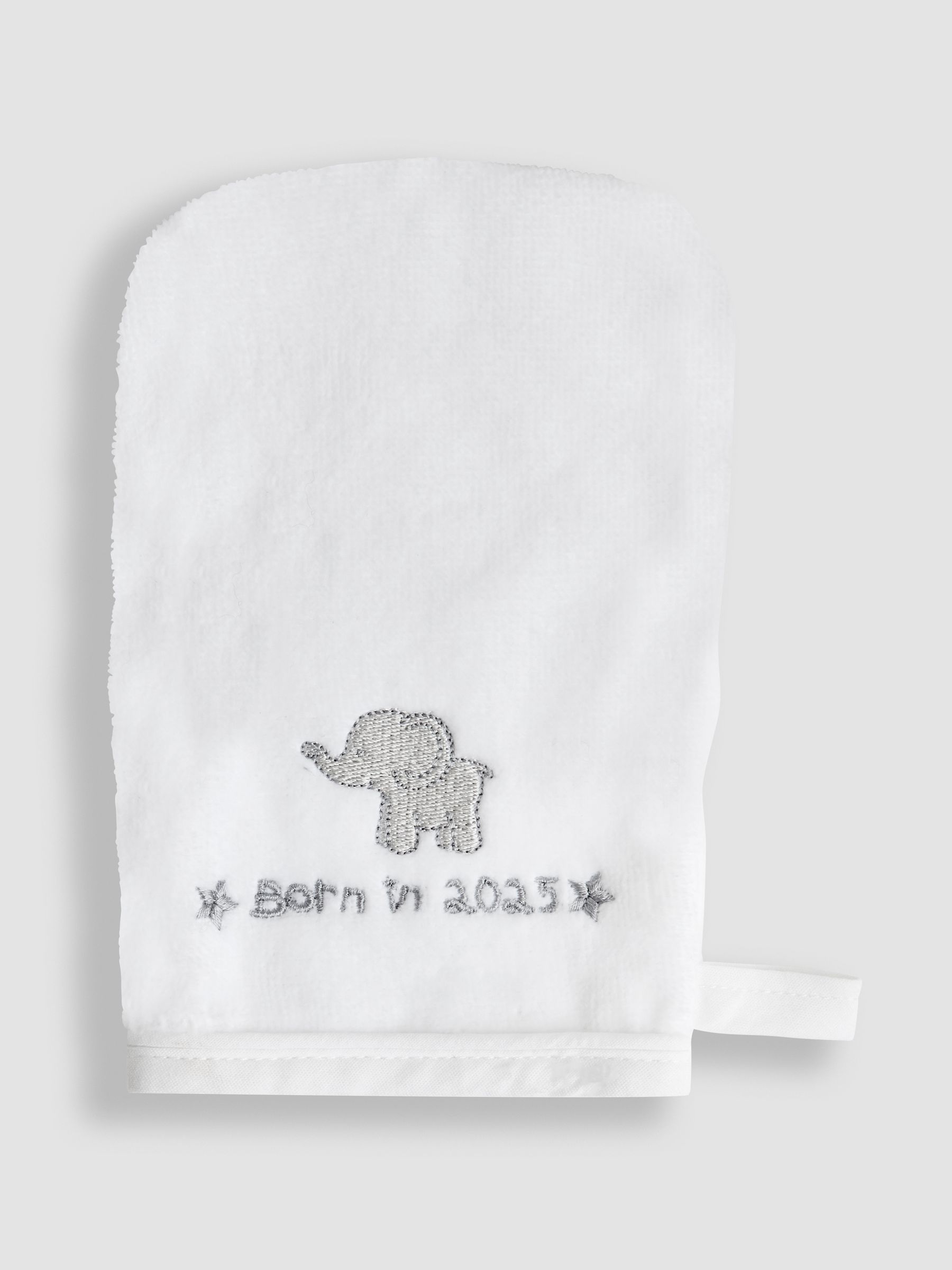 Born in 2025 Hooded Towel & Wash Mit - Image 3 of 4