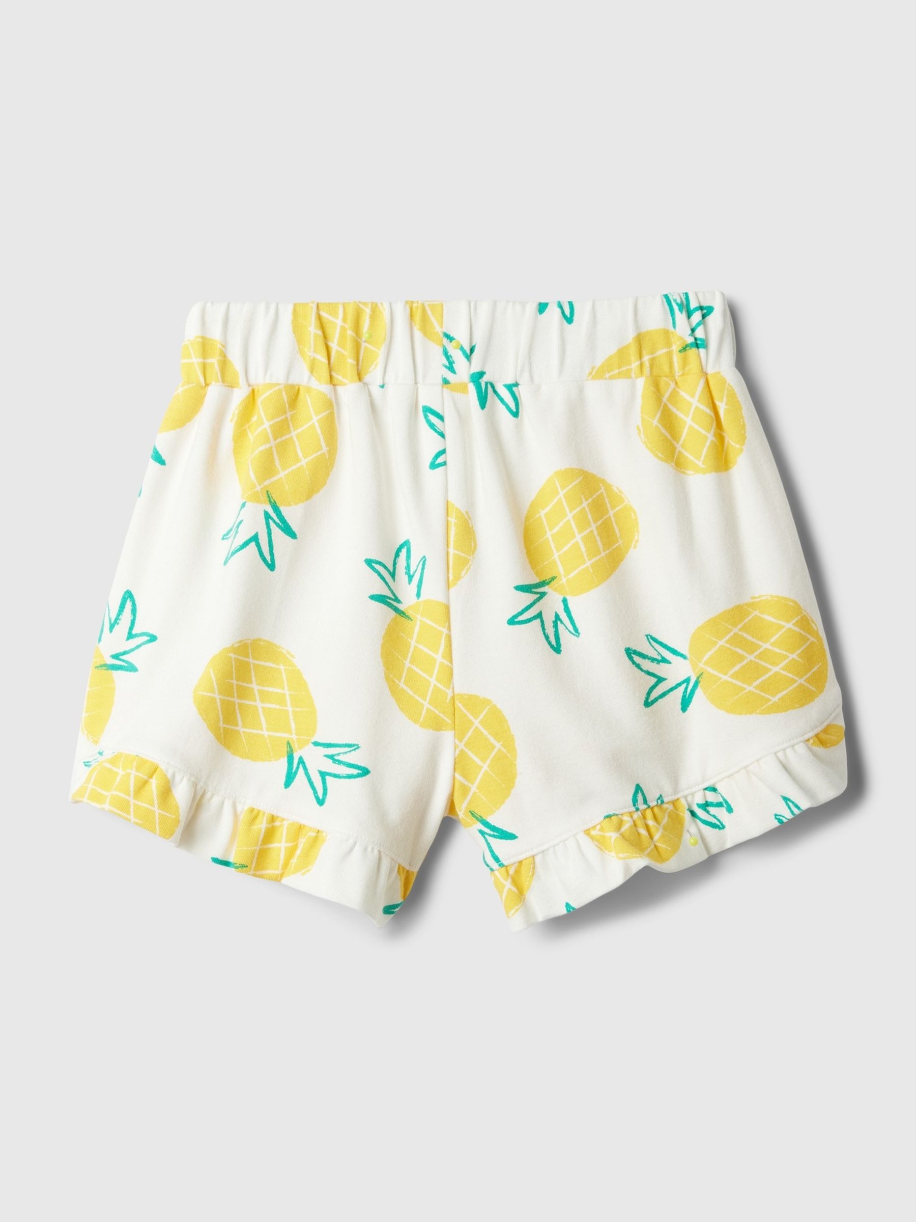 Yellow Pineapple Pull On Ruffle Shorts (Newborn-5yrs) - Image 2 of 2