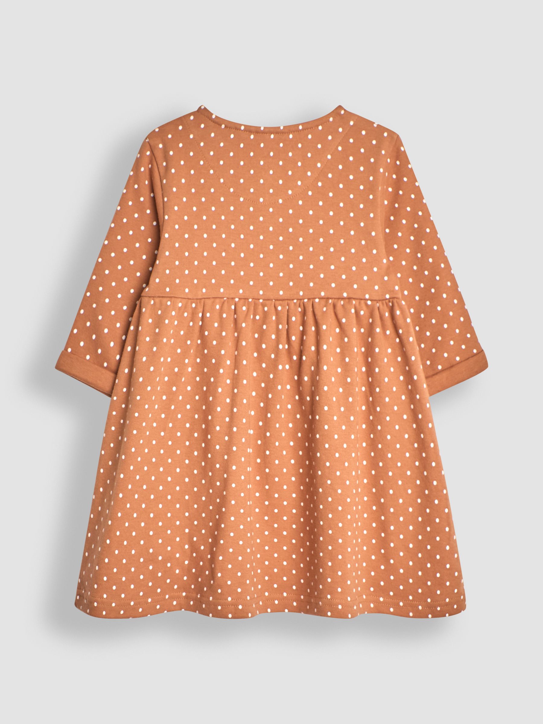 Brown Llama Appliqué Button Front Dress - Image 2 of 3