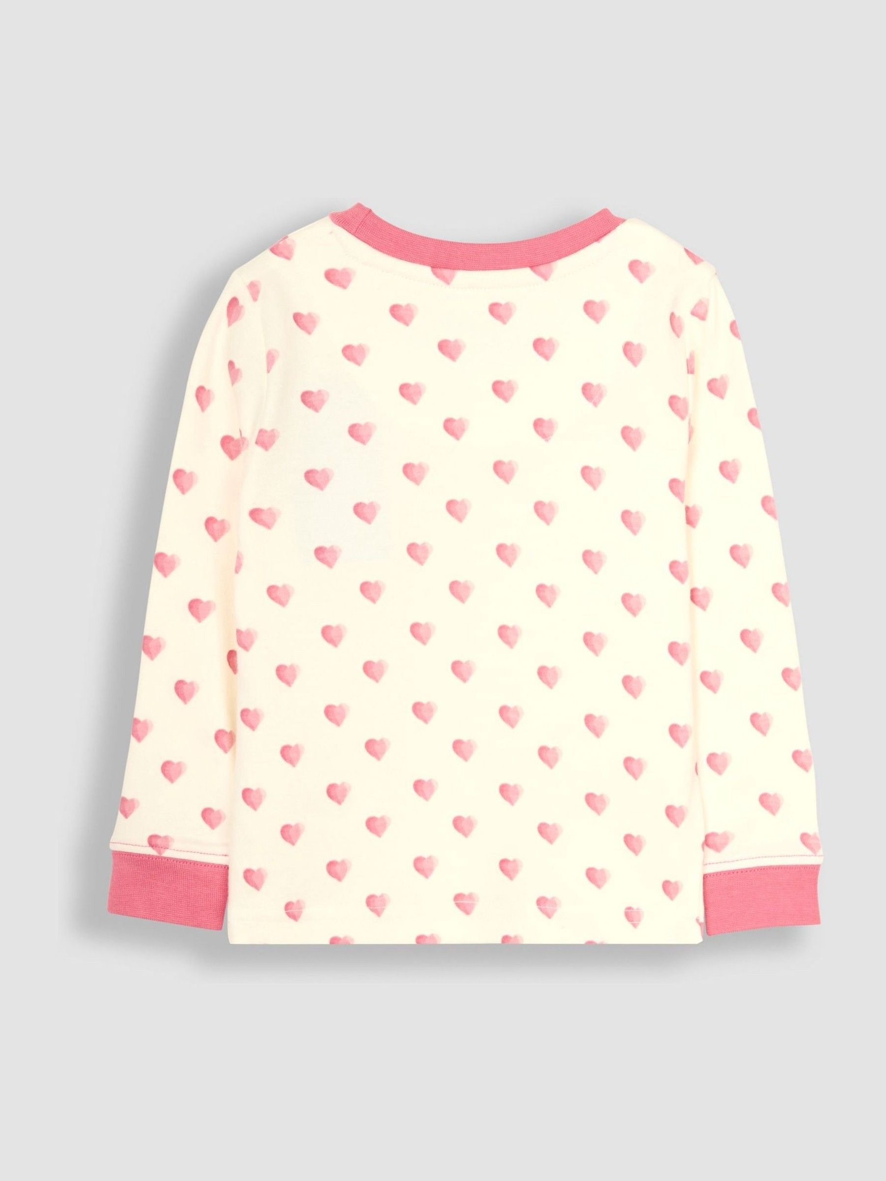 Cream Heart Jersey Pyjamas - Image 5 of 7