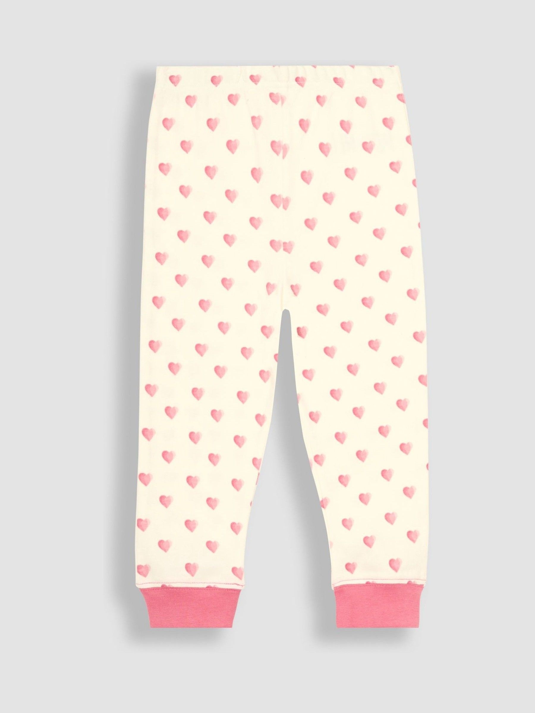 Cream Heart Jersey Pyjamas - Image 6 of 7