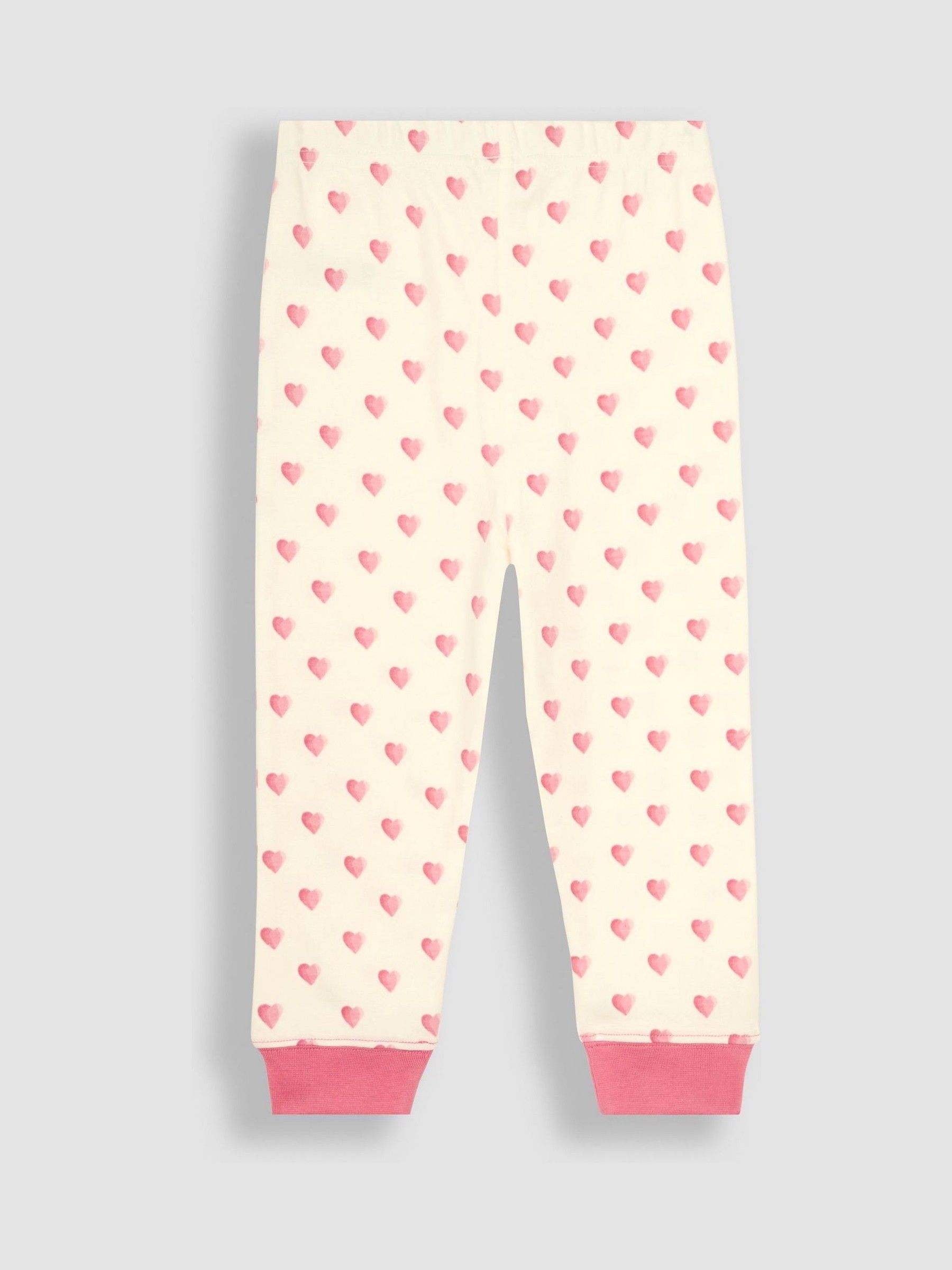 Cream Heart Jersey Pyjamas - Image 7 of 7