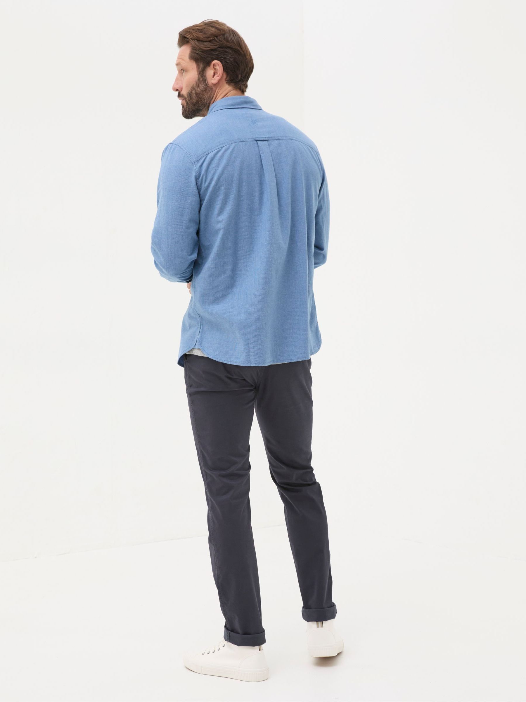 Light Blue Long Sleeve Tadlow Shirt - Image 3 of 6