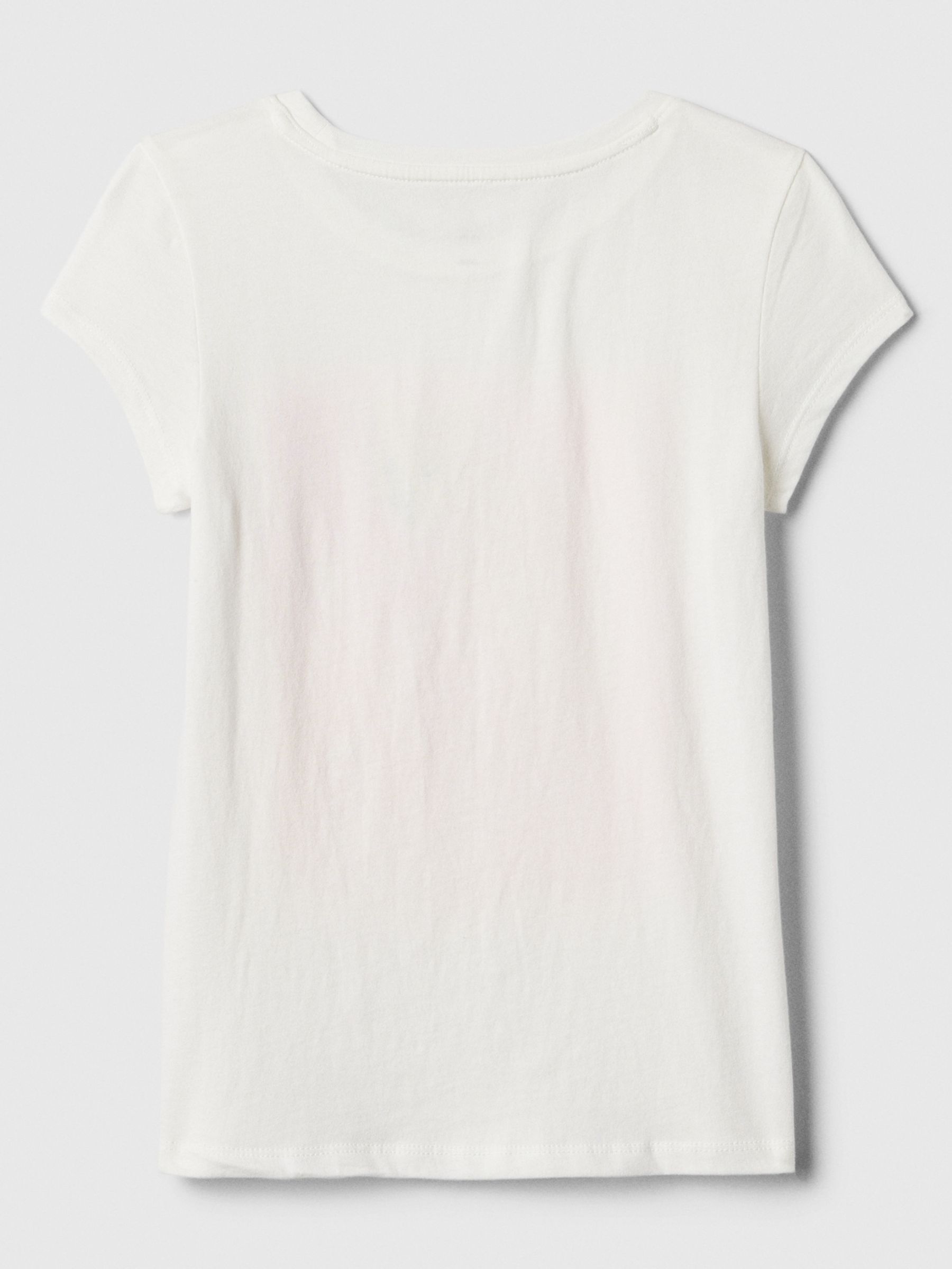 White Leopard Crew Neck Short Sleeve T-Shirt (4-13yrs) - Image 2 of 2