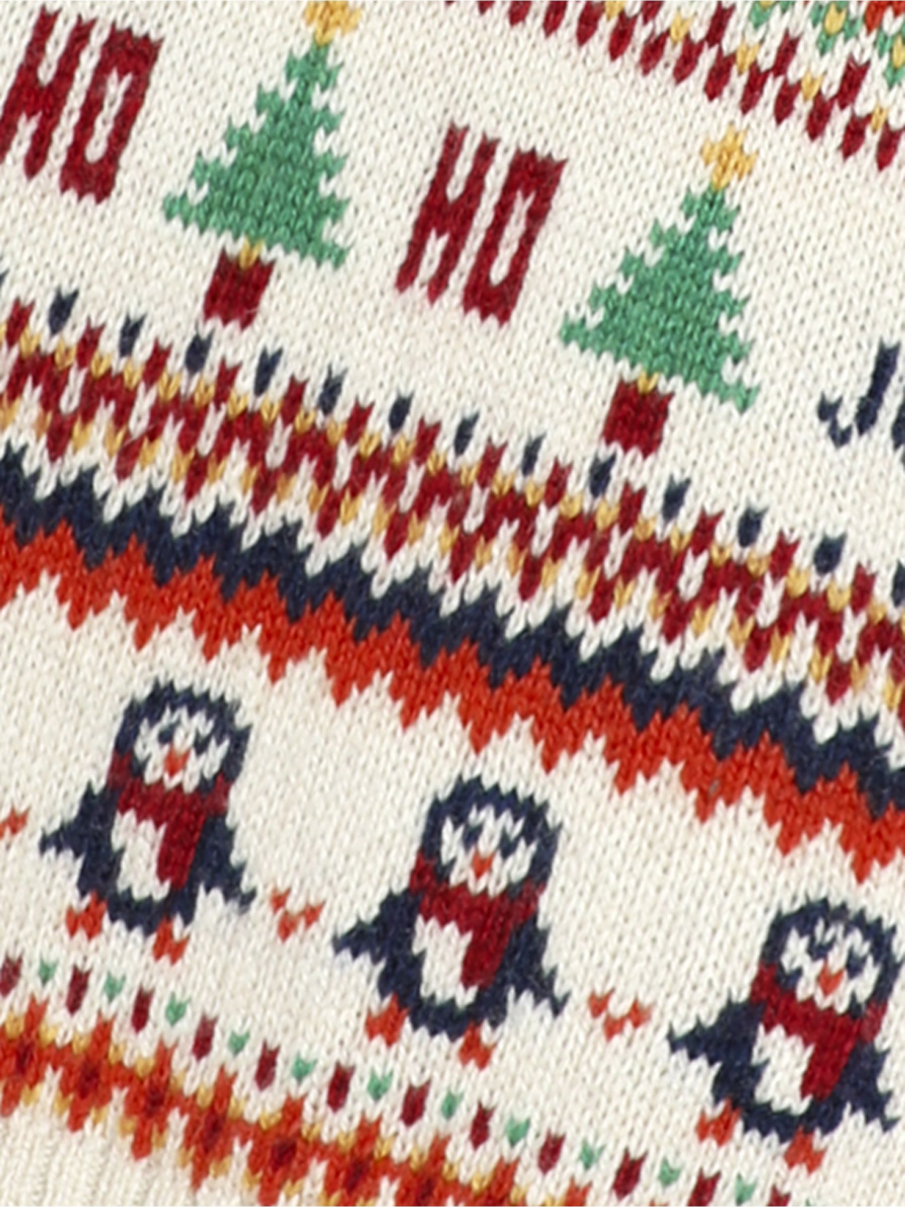 Ecru Knitted Christmas Festive Friends Fair Isle Jumper - Image 3 of 11