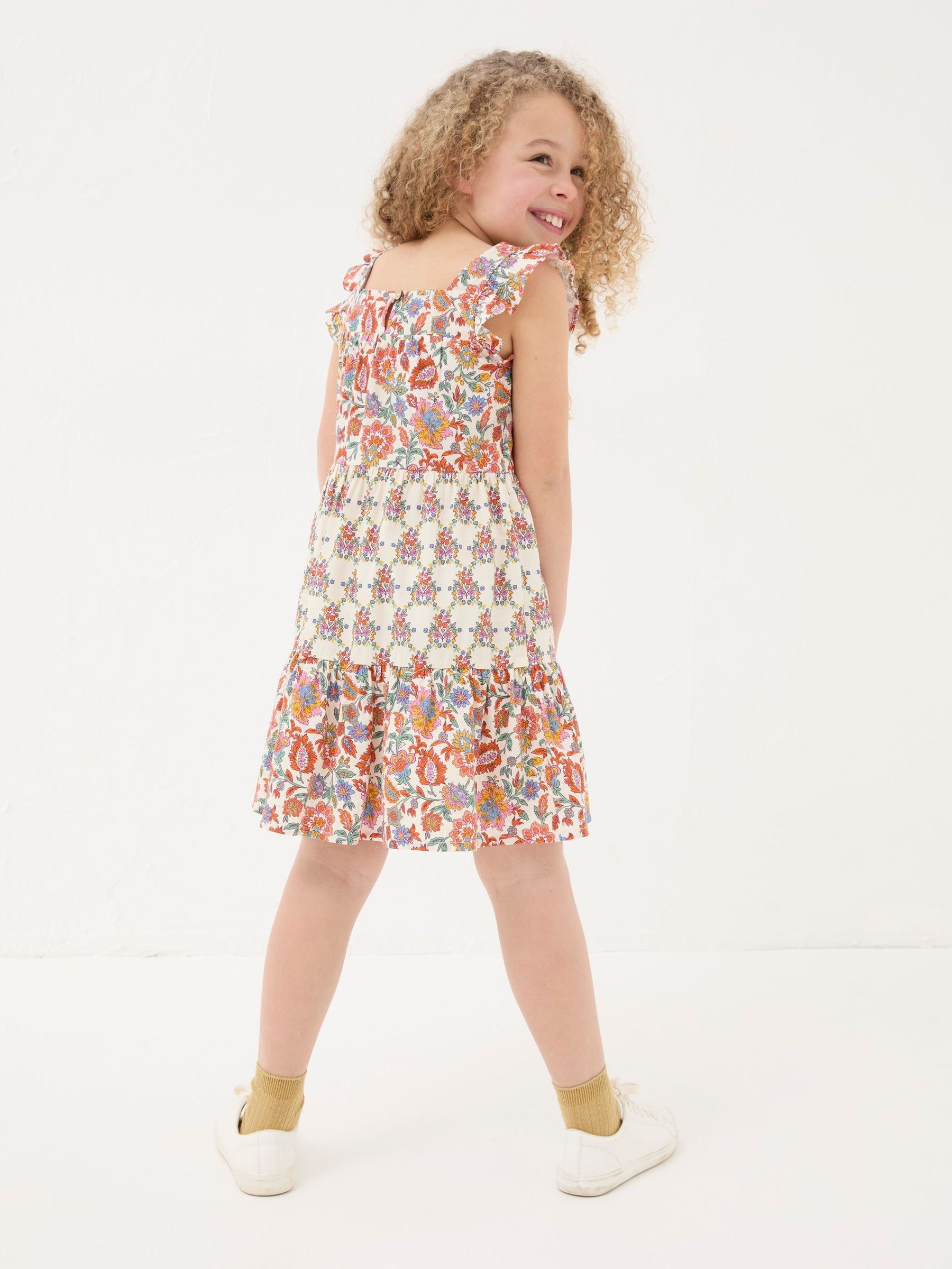 Milly White Floral Print Dress - Image 2 of 4