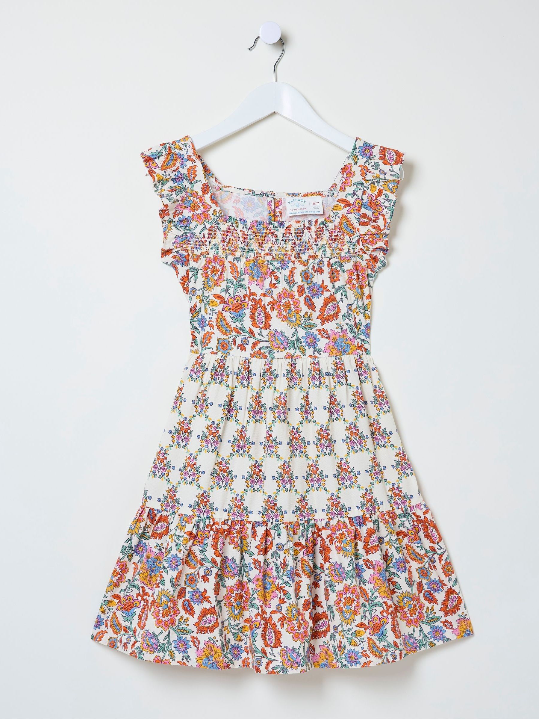 Milly White Floral Print Dress - Image 4 of 4