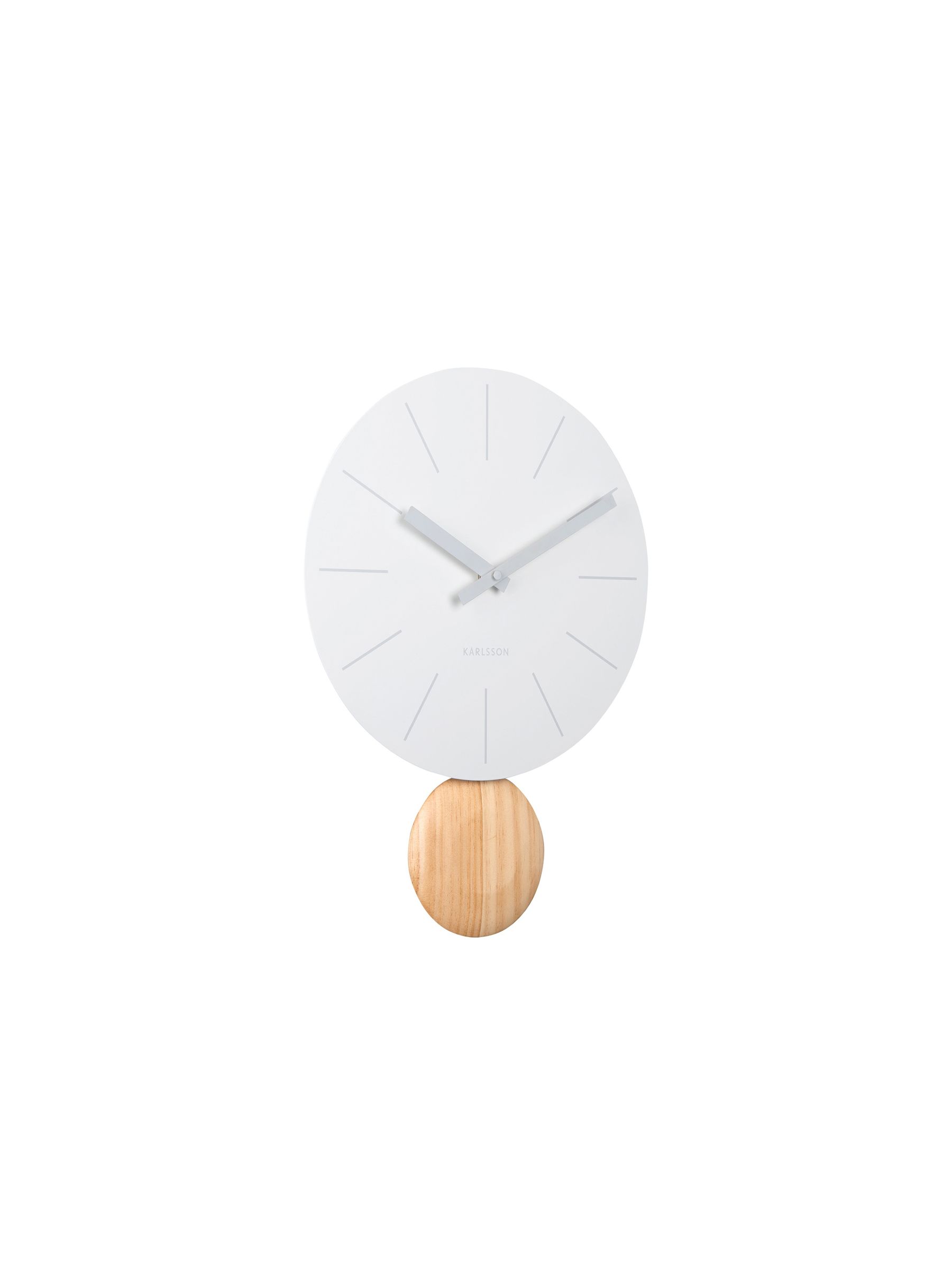 Karlsson White Arlo Pendulum Wall Clock - Image 2 of 4