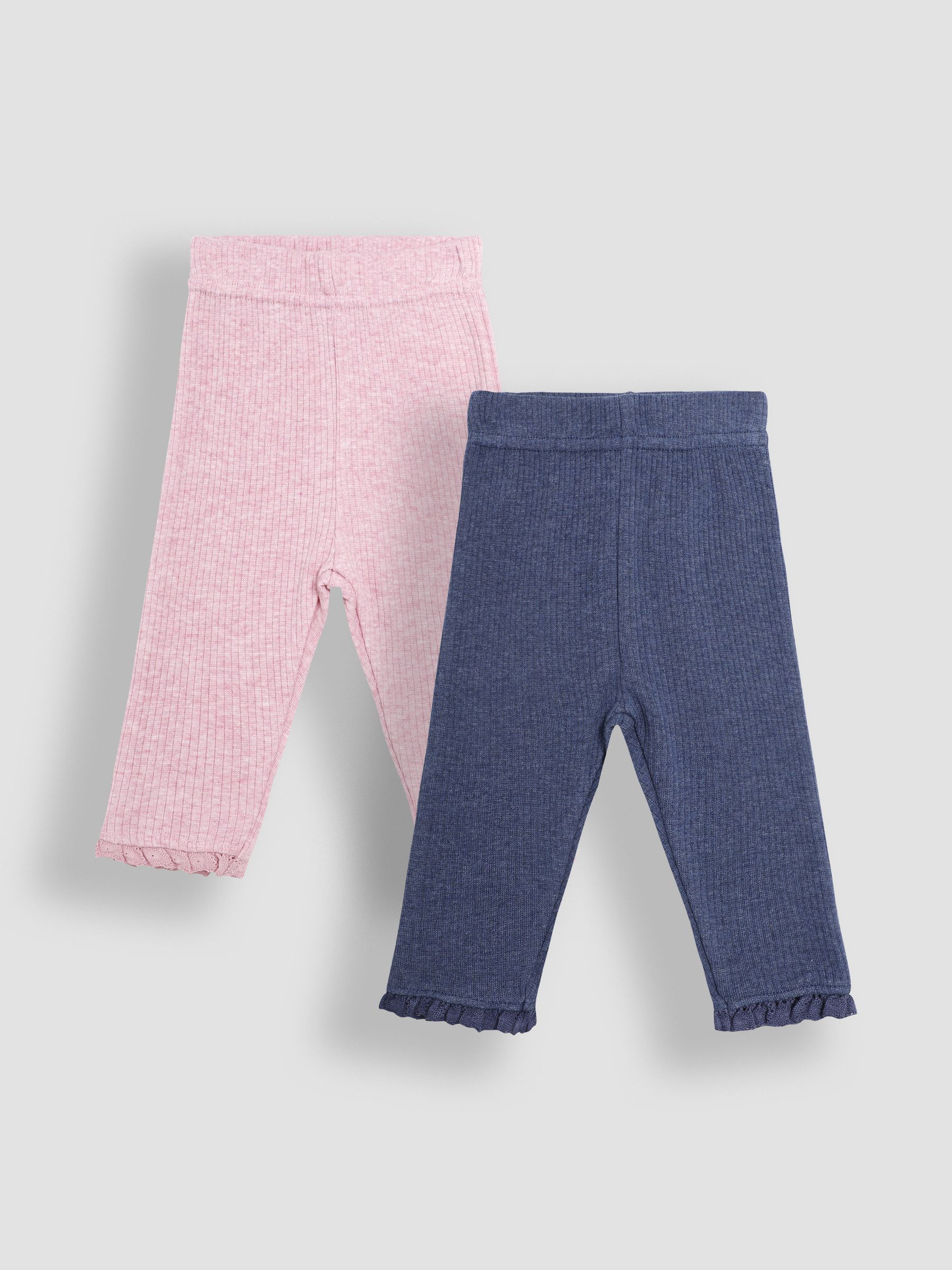 Pink 2-Pack Rib Leggings - Image 1 of 7