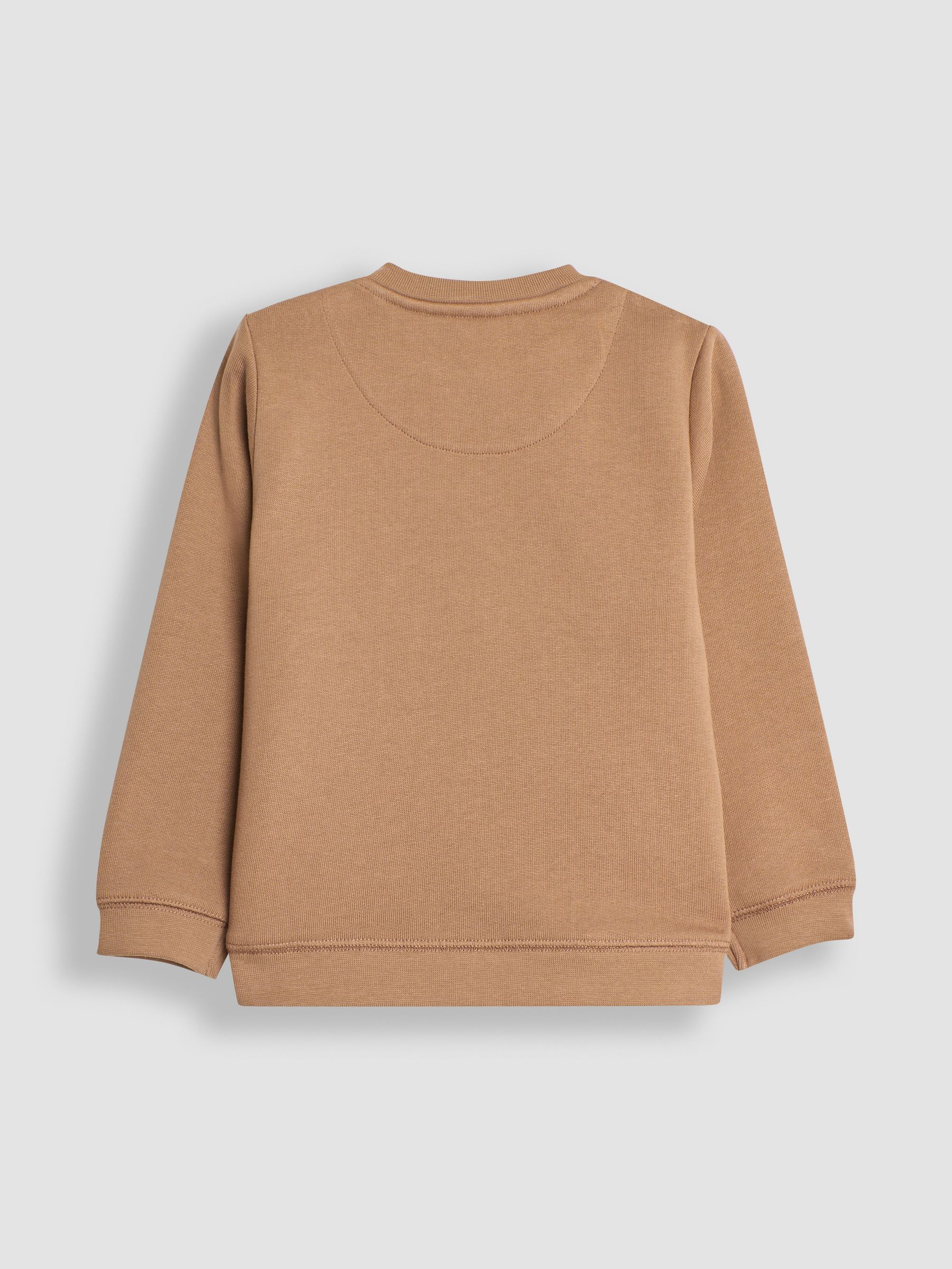 Mocha Brown Tractor Appliqué Sweatshirt - Image 2 of 3