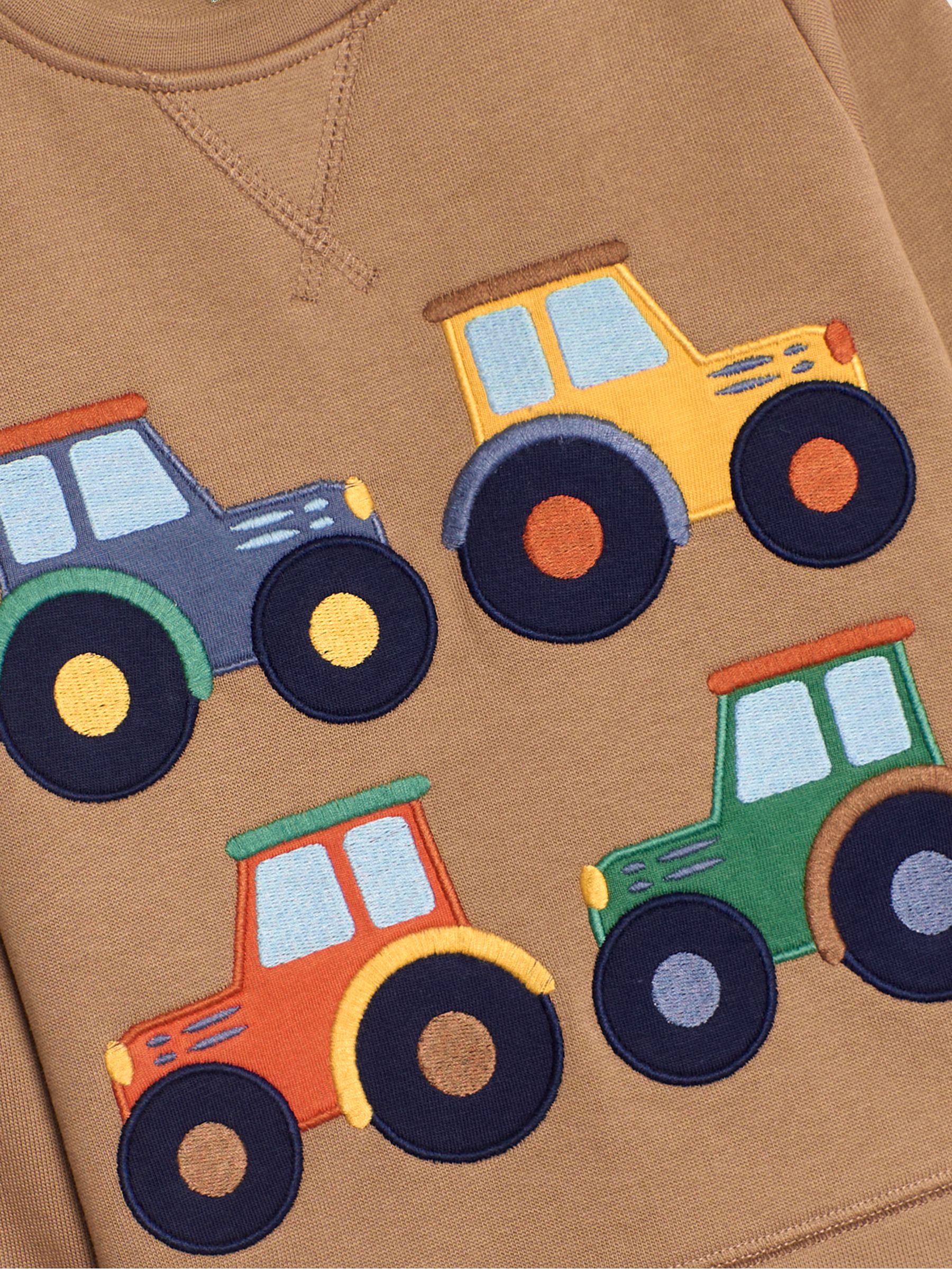 Mocha Brown Tractor Appliqué Sweatshirt - Image 3 of 3
