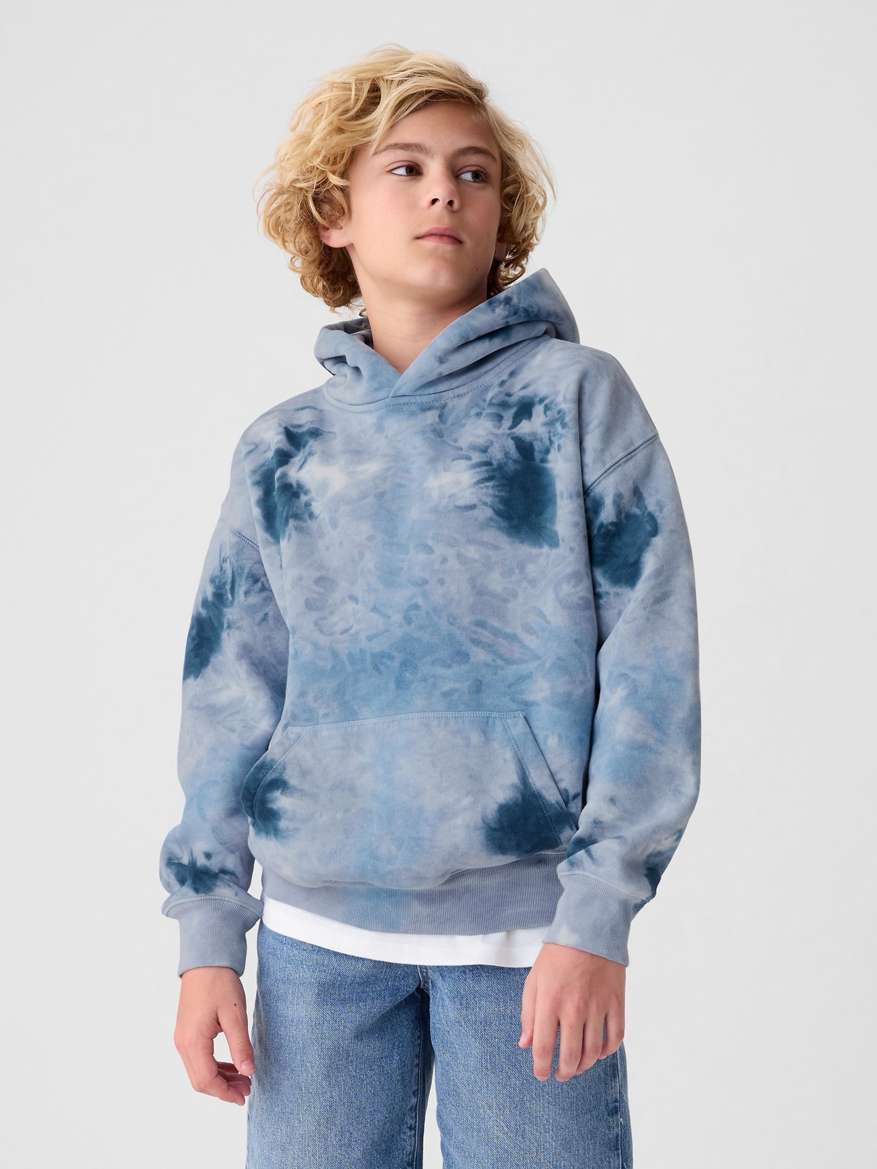 Blue Vintage Soft Oversized Hoodie - Image 3 of 5