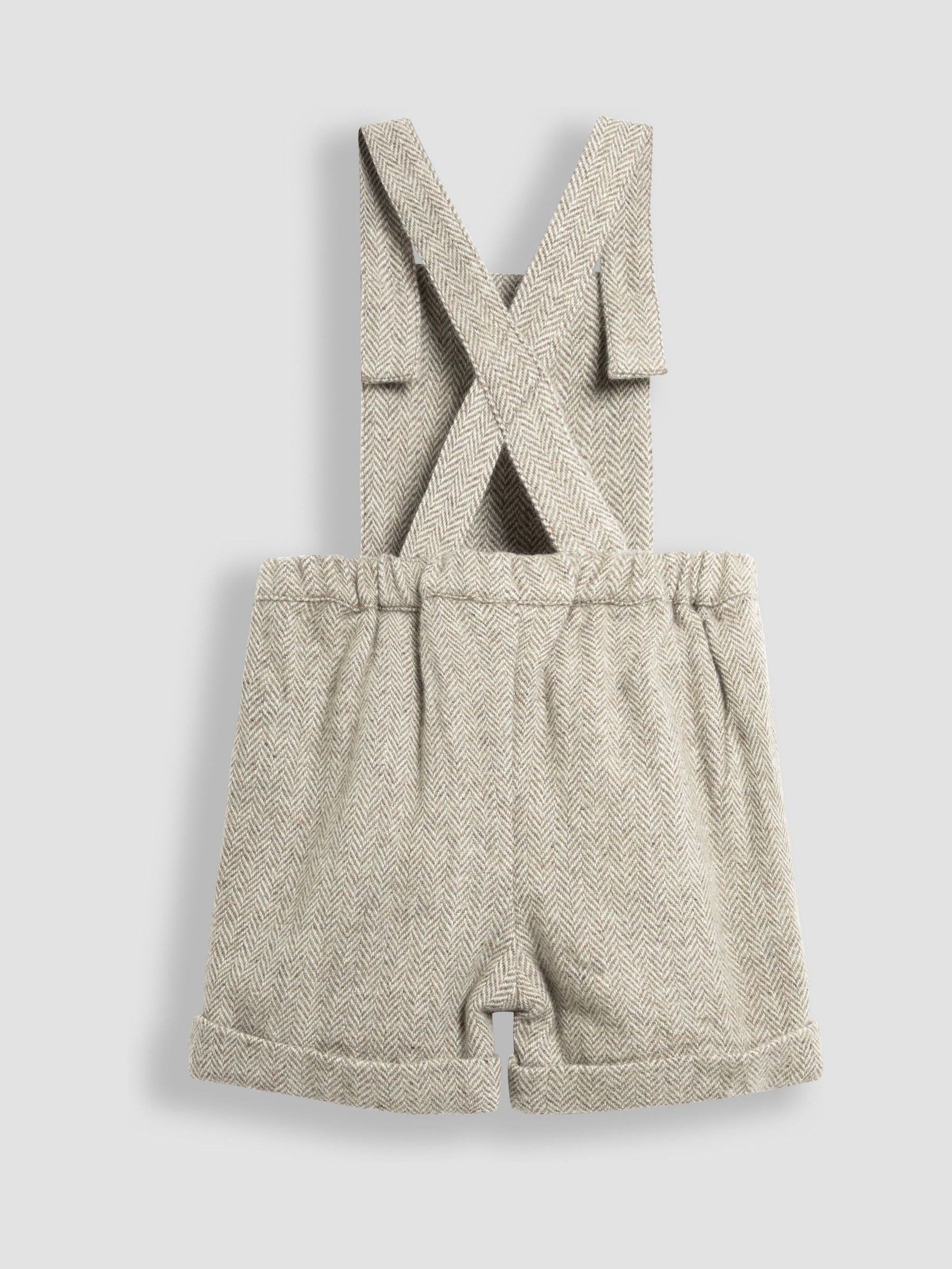 Natural Herringbone Dungarees And Top Set - Image 3 of 6